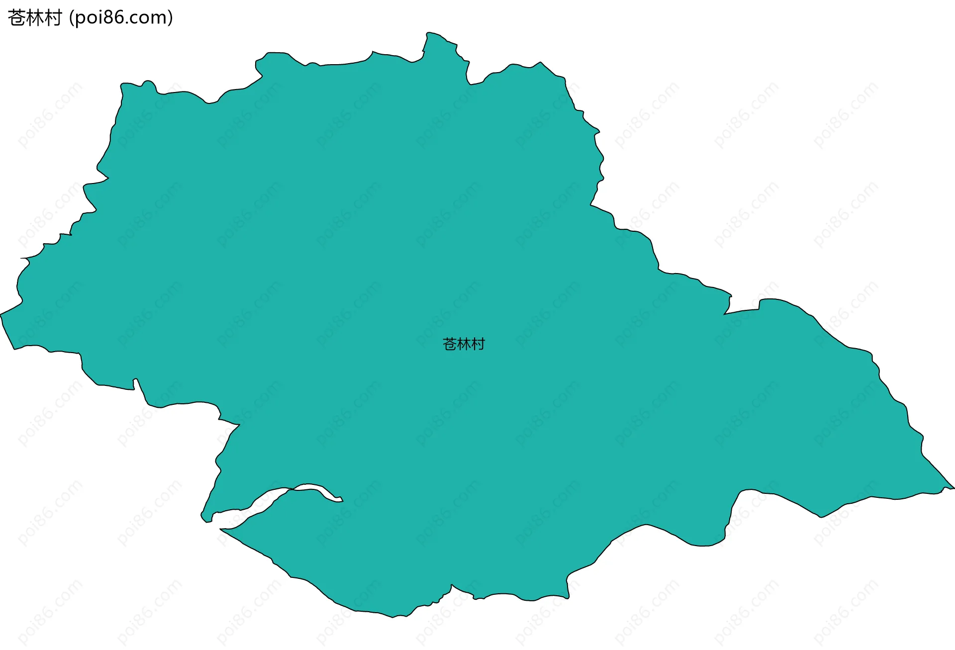 苍林村边界地图