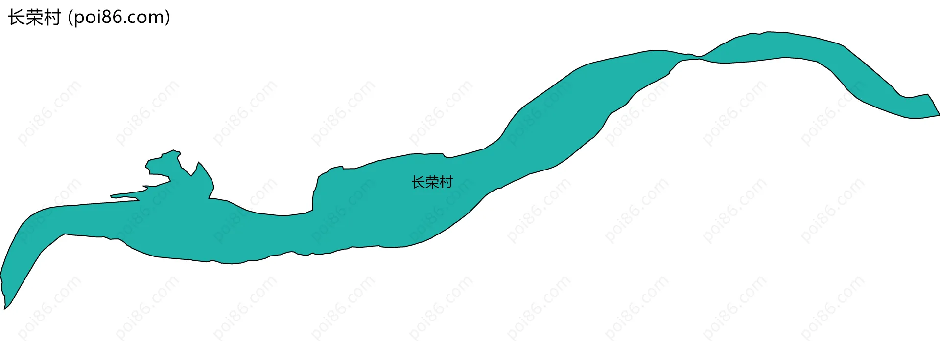 长荣村边界地图