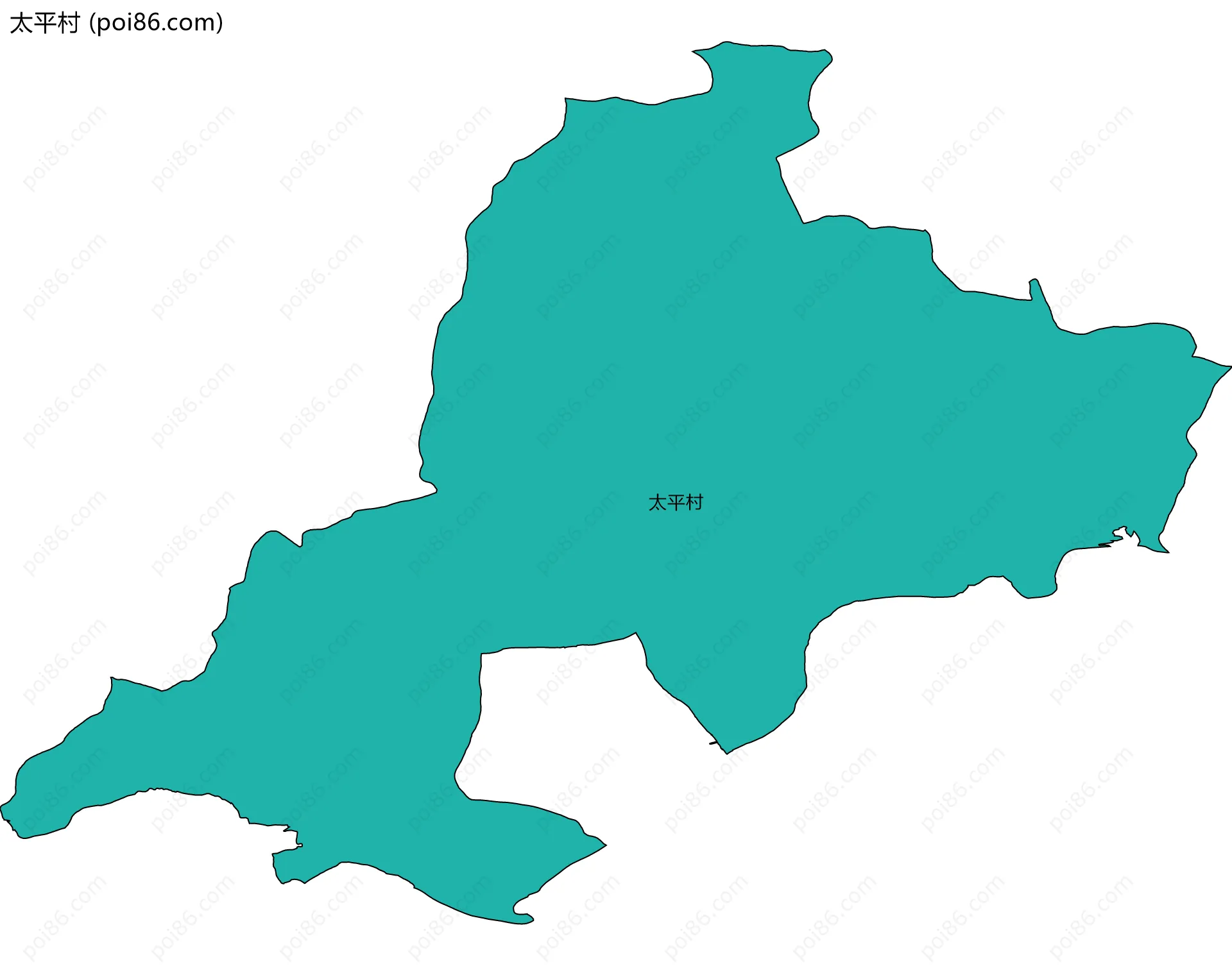太平村边界地图