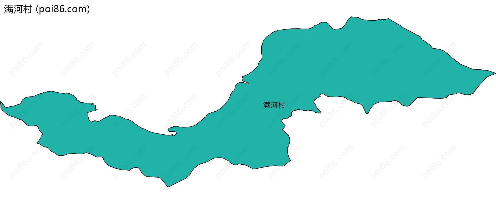 满河村边界地图