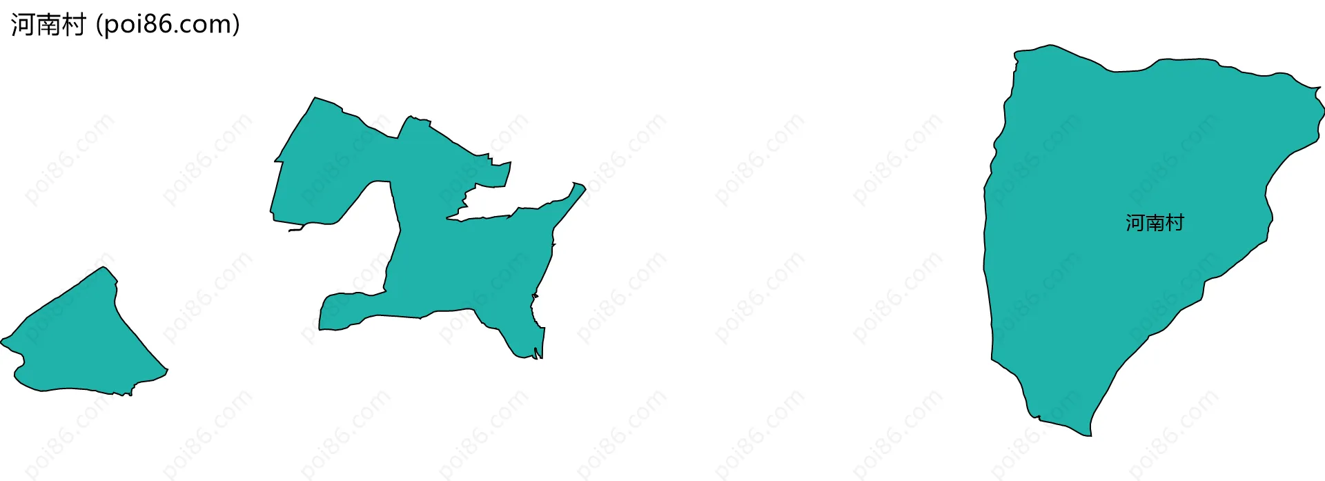 河南村边界地图