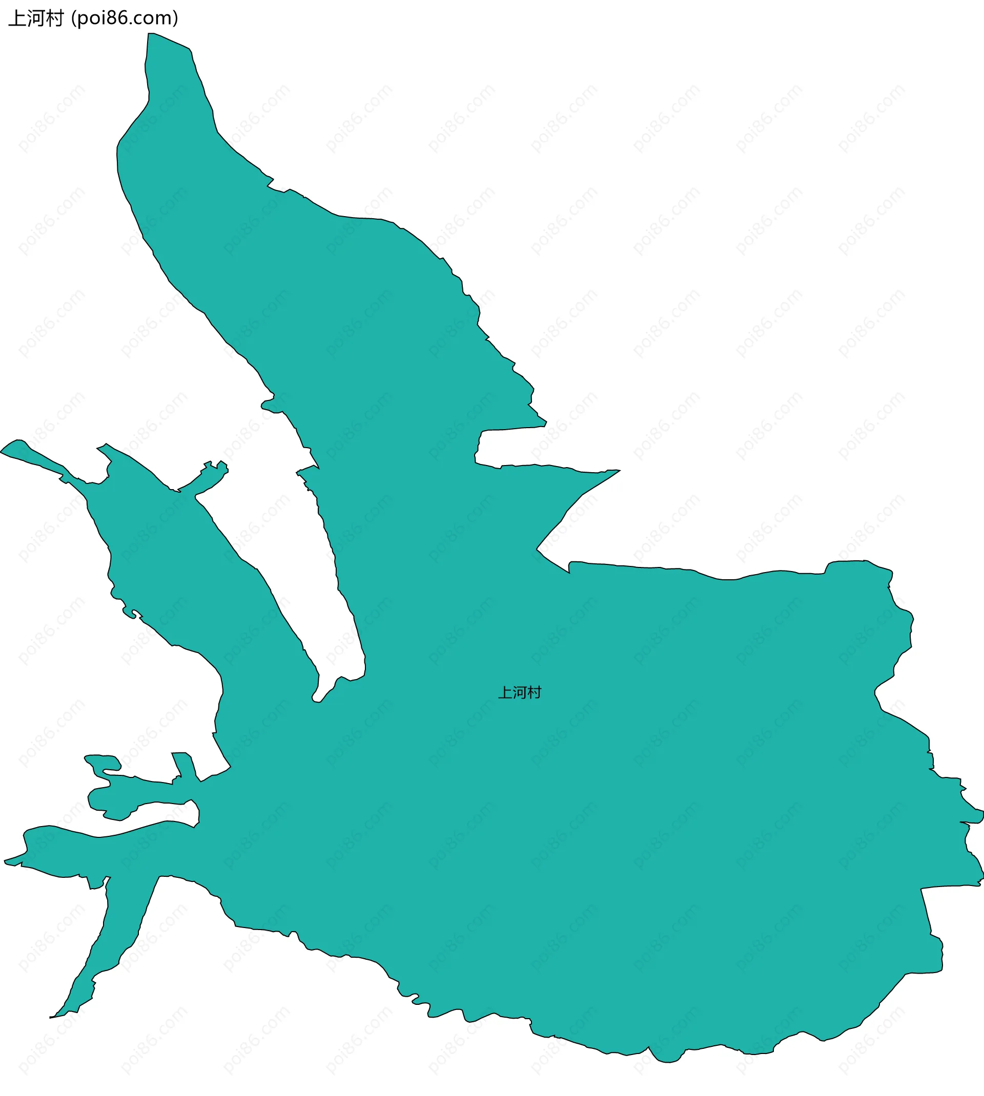 上河村边界地图