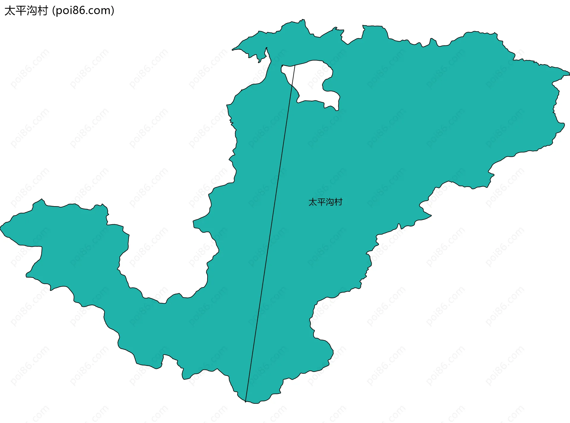 太平沟村边界地图