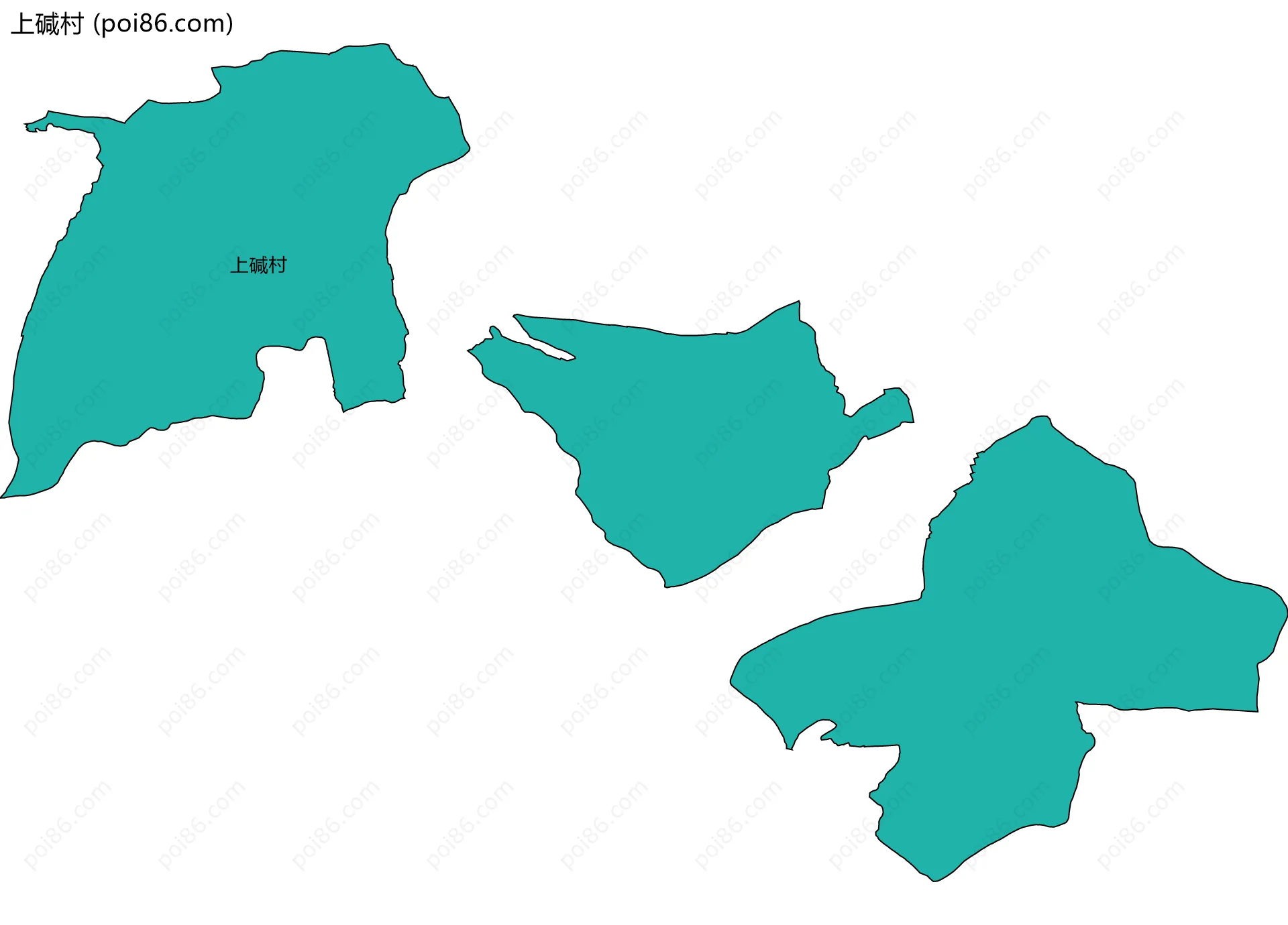 上碱村边界地图