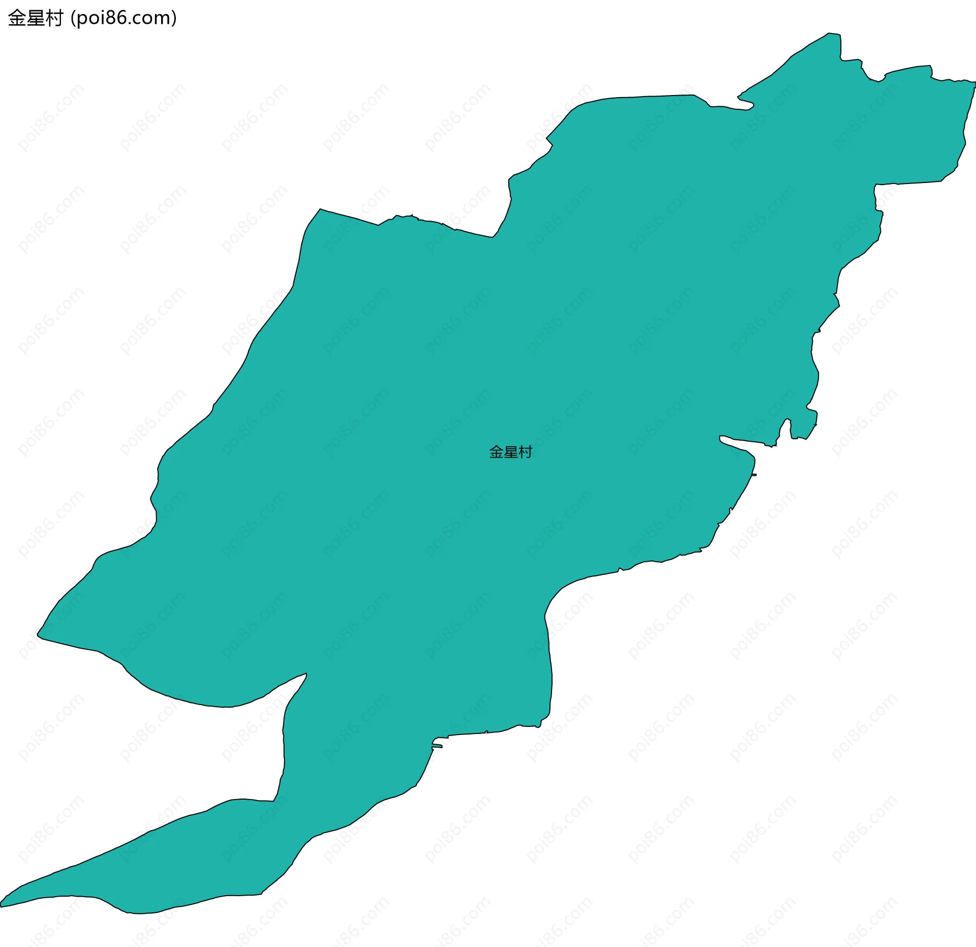 金星村边界地图