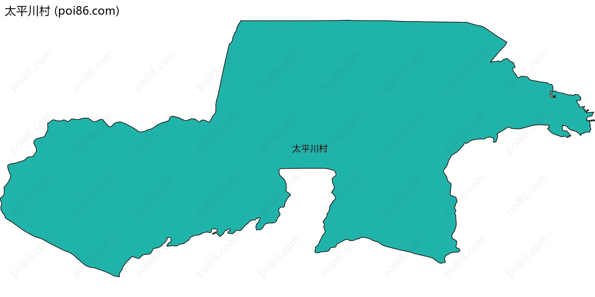 太平川村边界地图