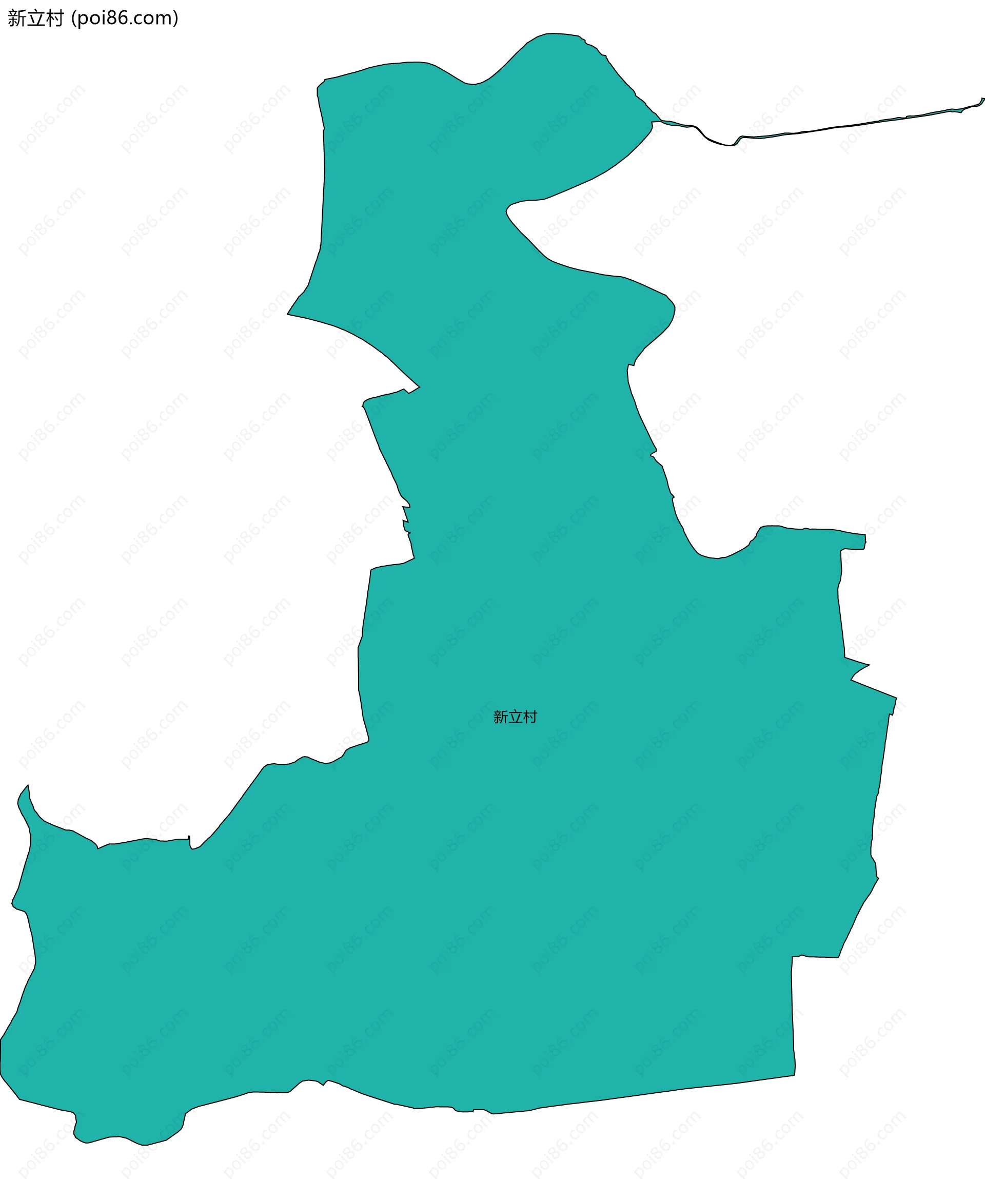 新立村边界地图