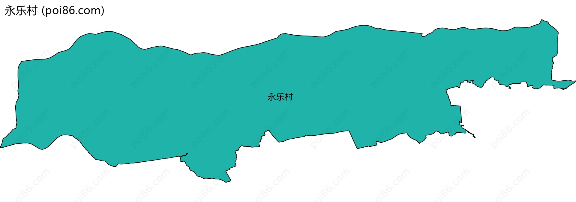 永乐村边界地图