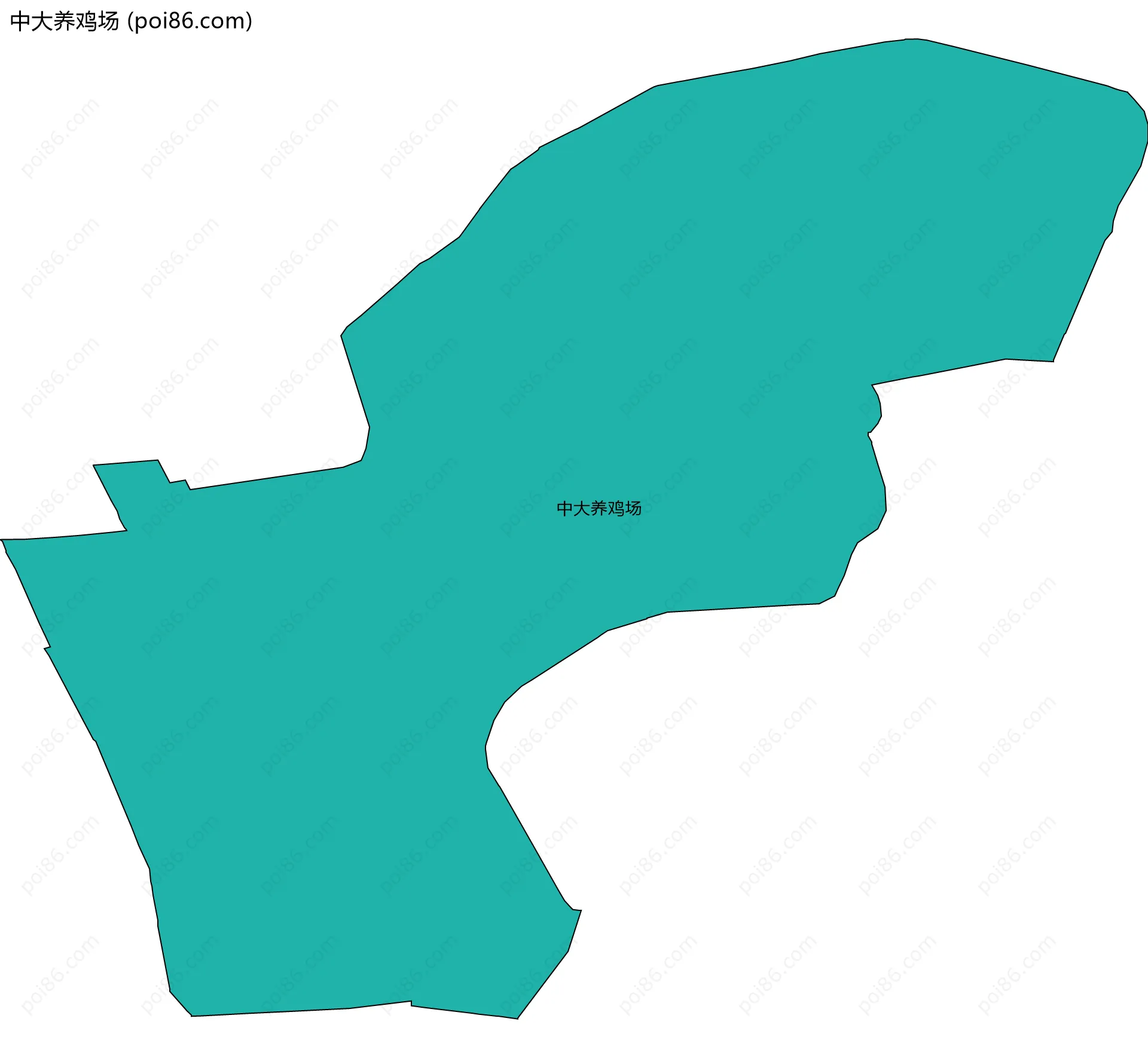 中大养鸡场边界地图