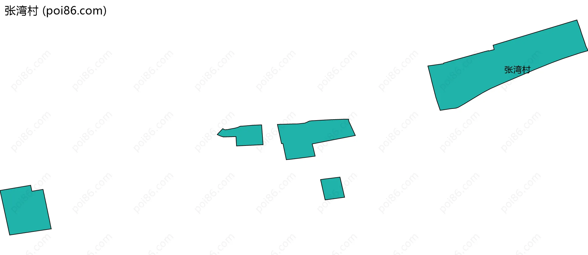 张湾村边界地图