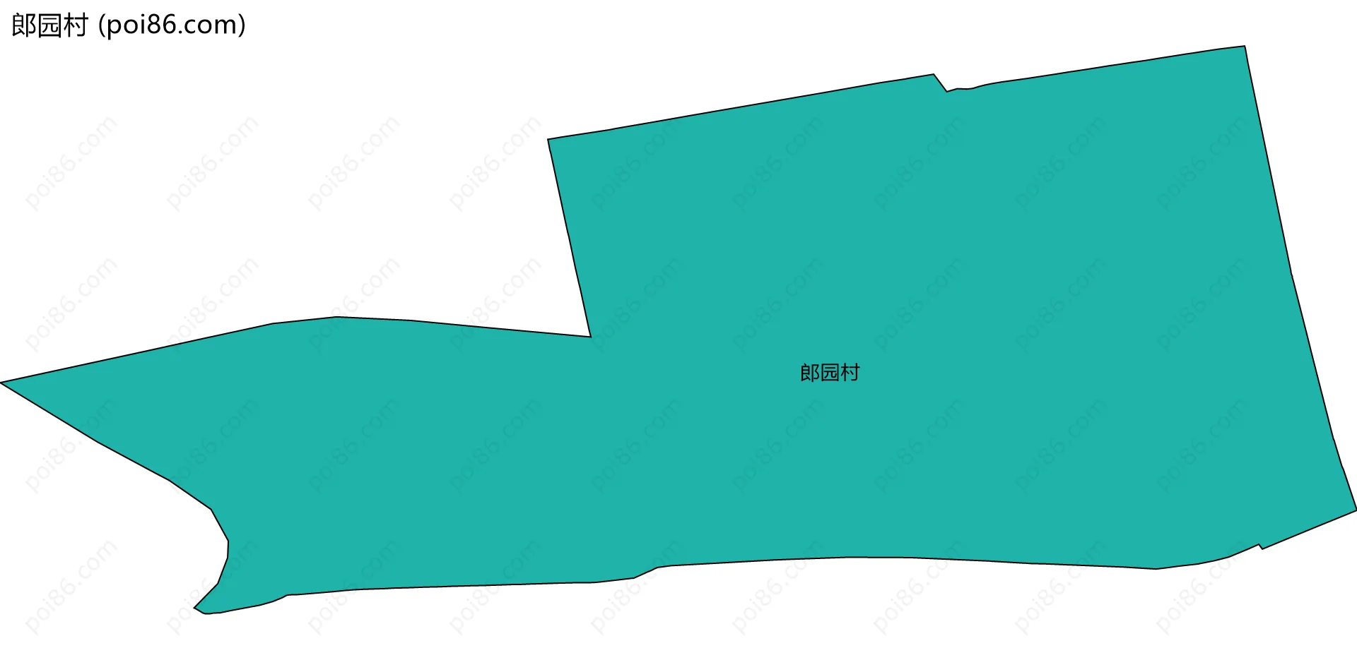 郎园村边界地图