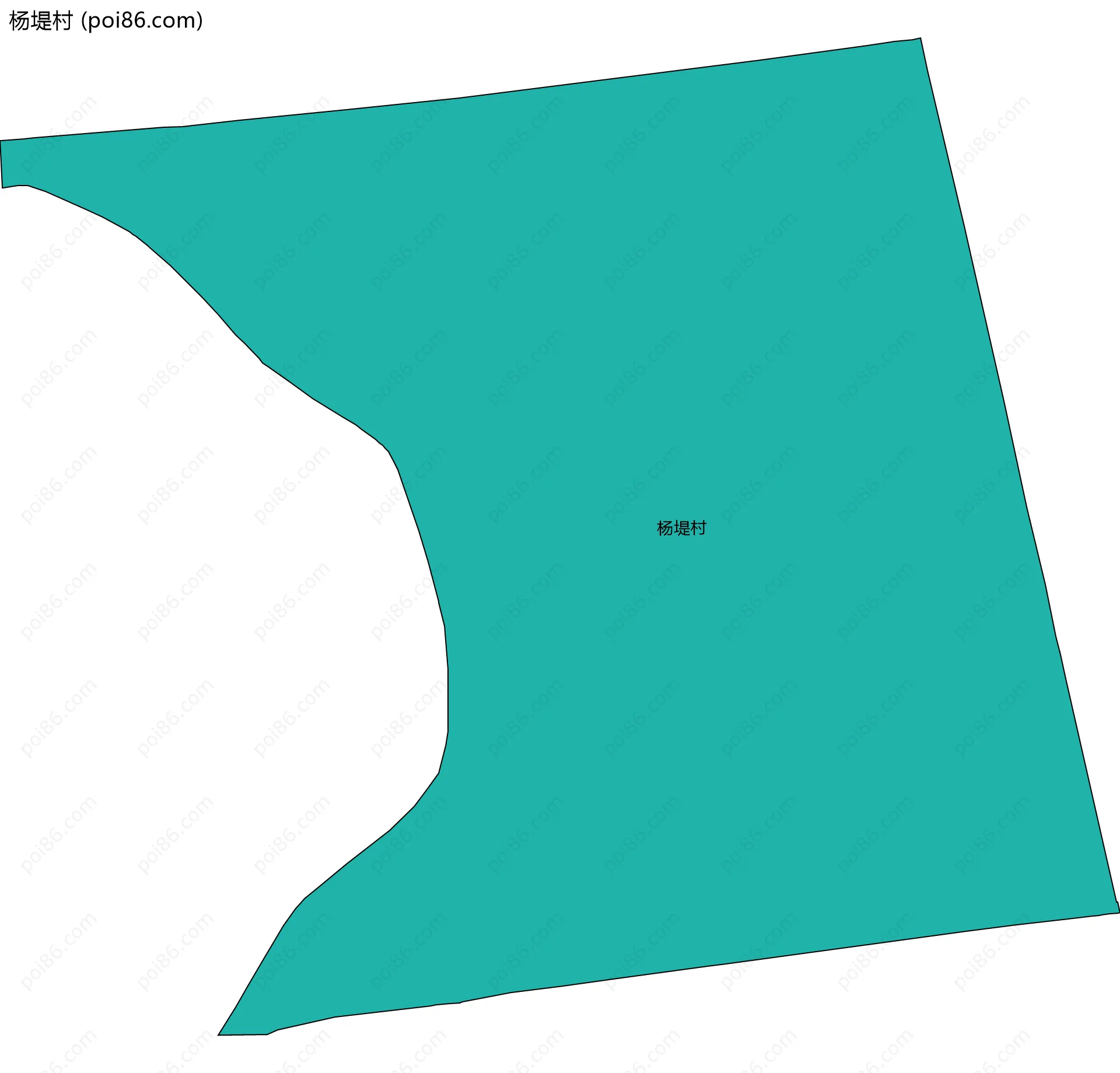 杨堤村边界地图