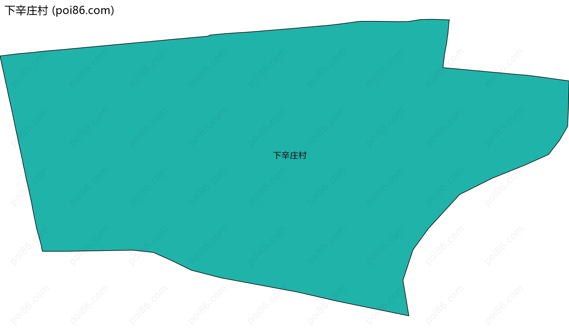 下辛庄村边界地图