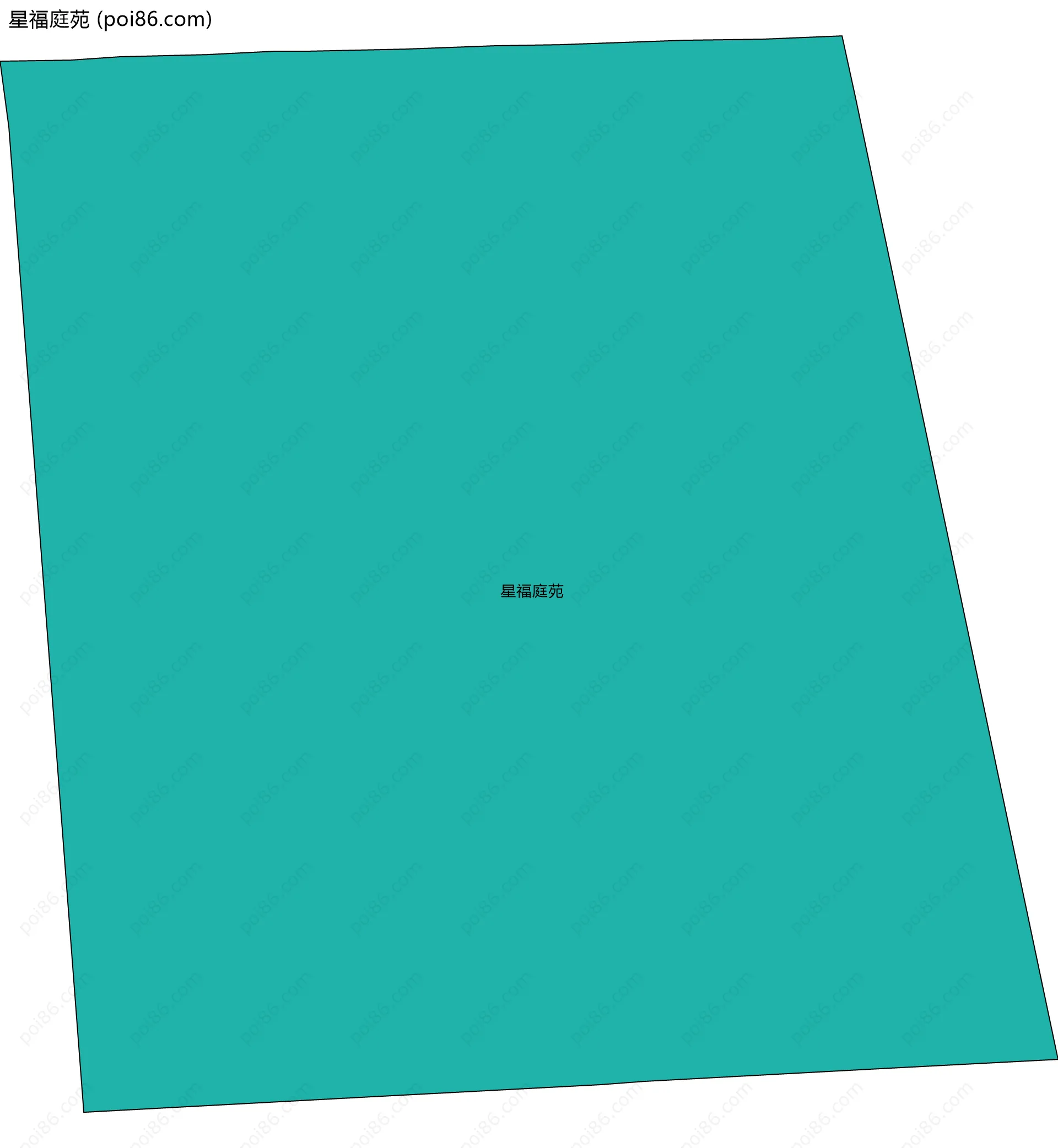 星福庭苑边界地图