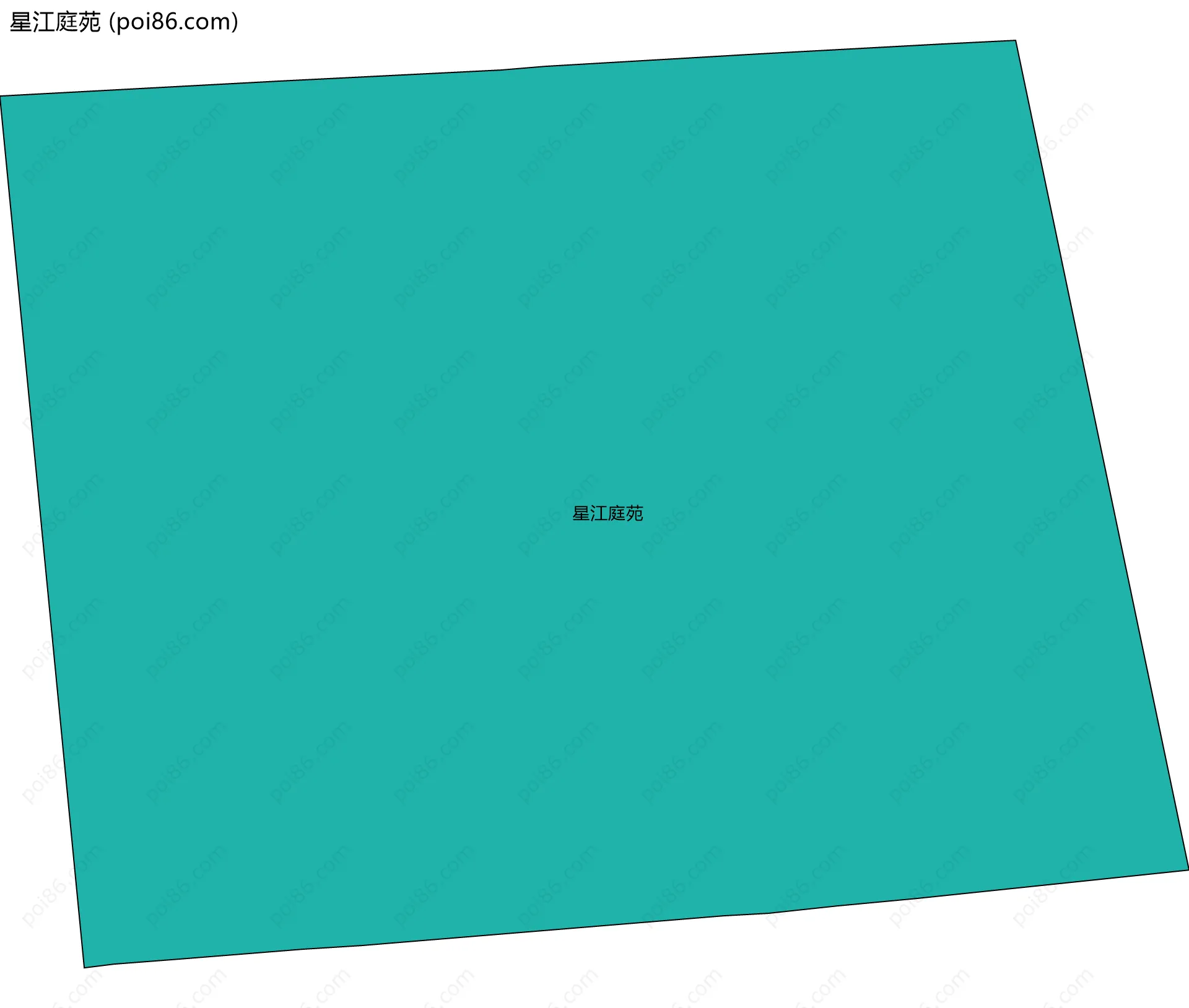 星江庭苑边界地图