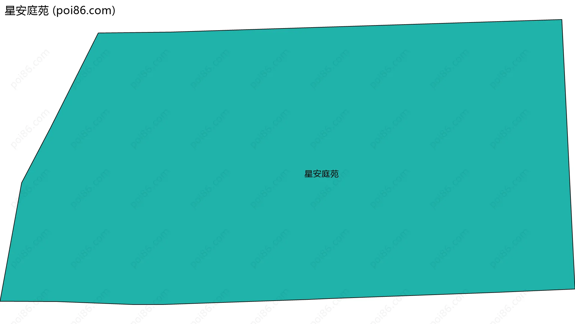 星安庭苑边界地图