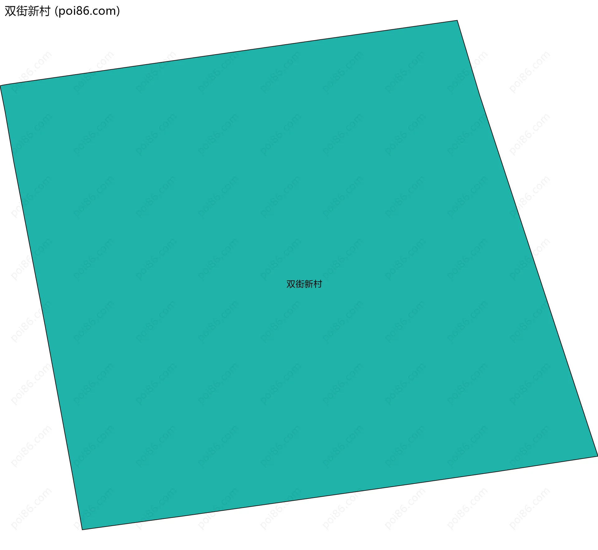 双街新村边界地图