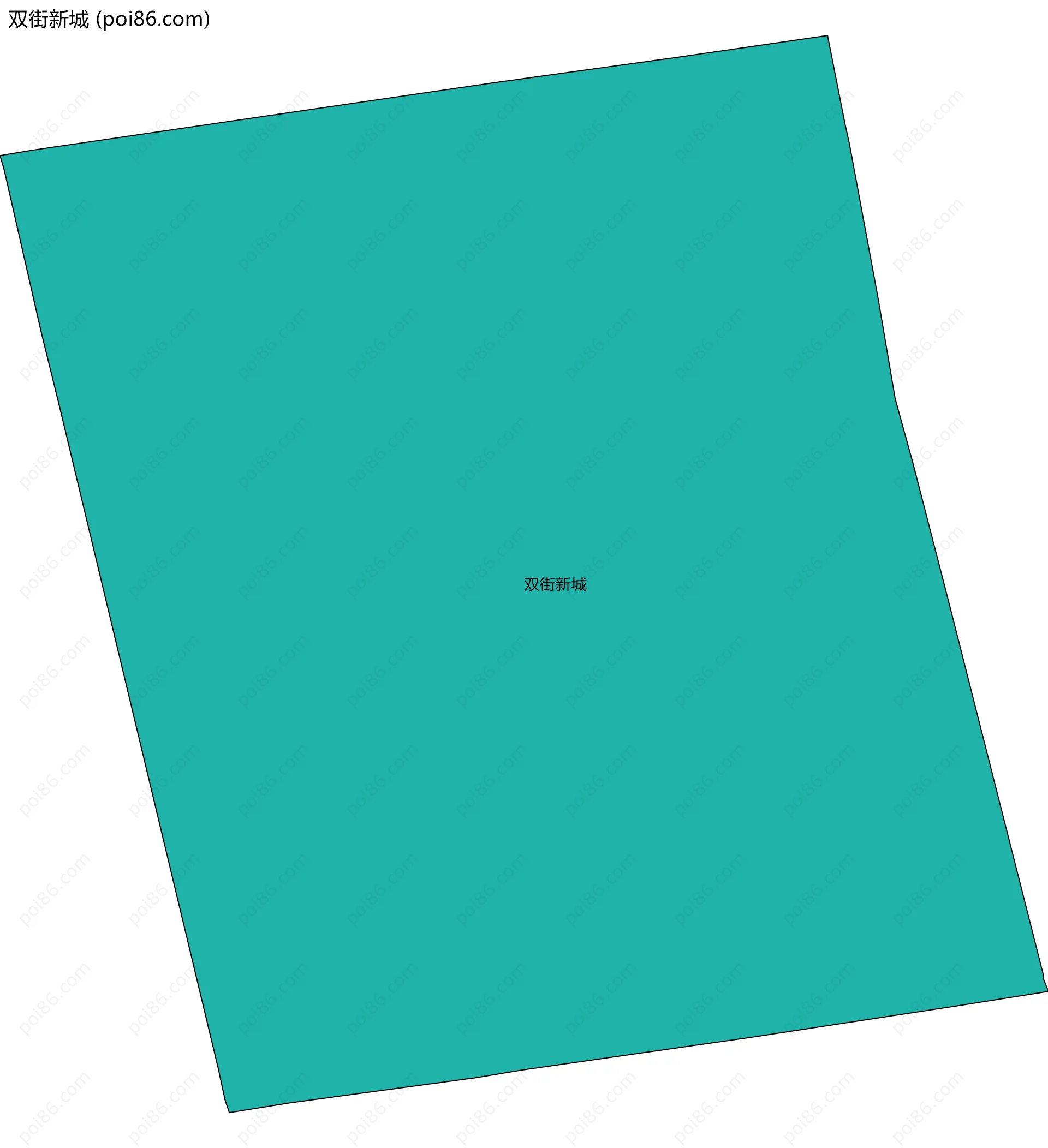双街新城边界地图