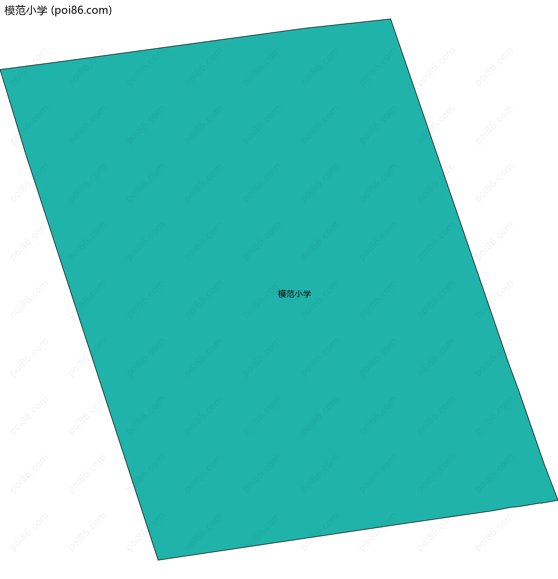 模范小学边界地图