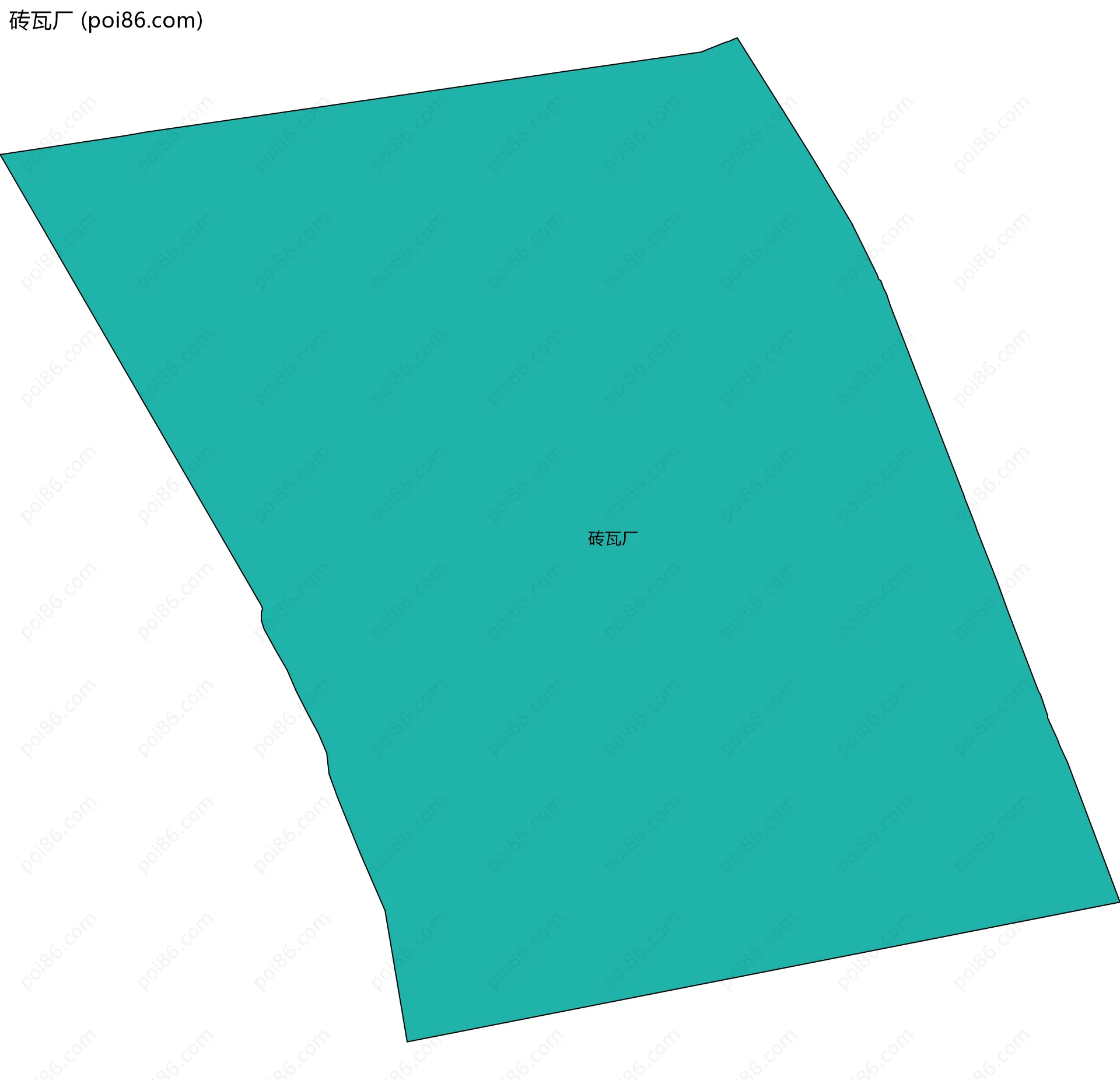 砖瓦厂边界地图