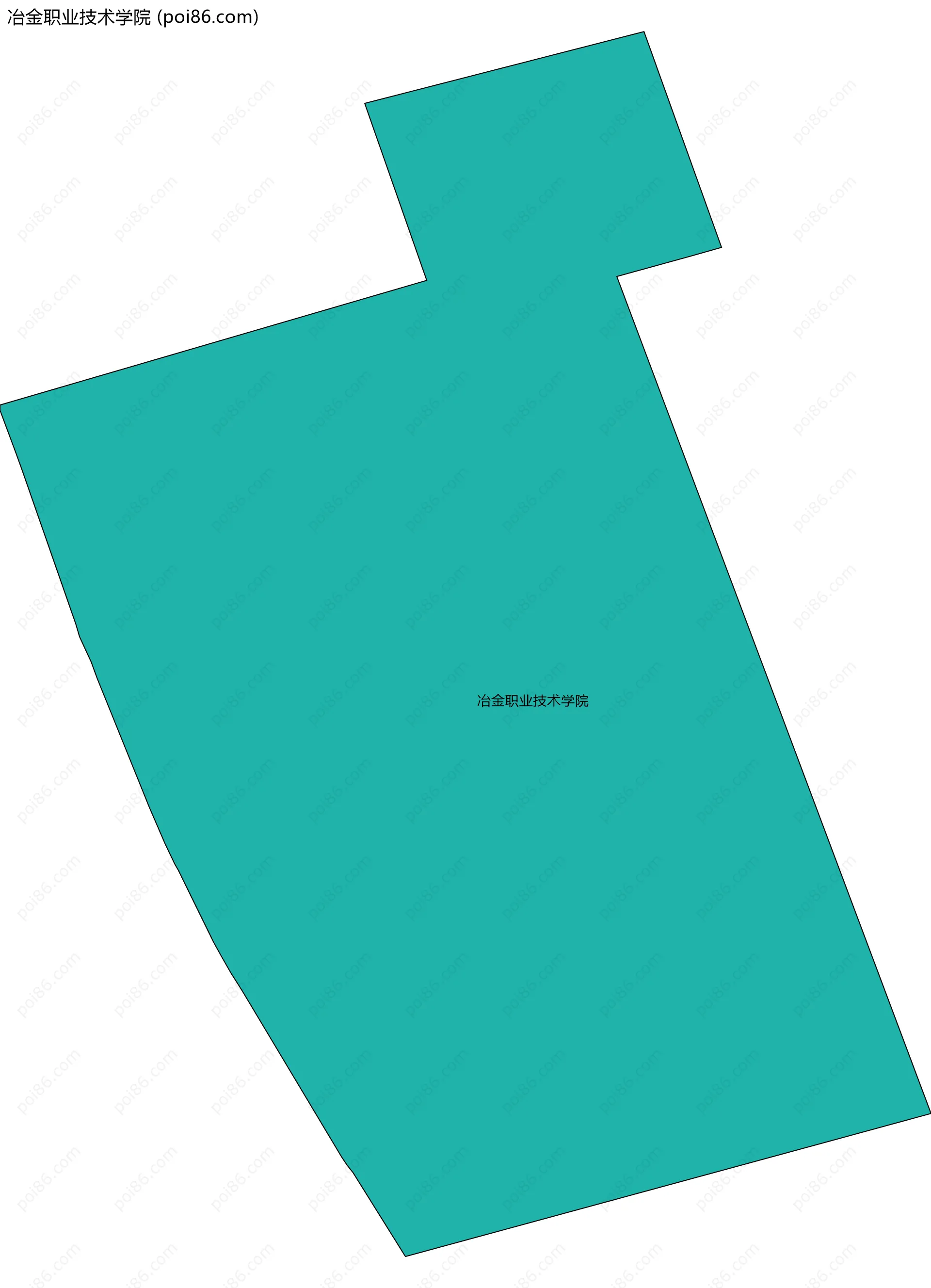 冶金职业技术学院边界地图