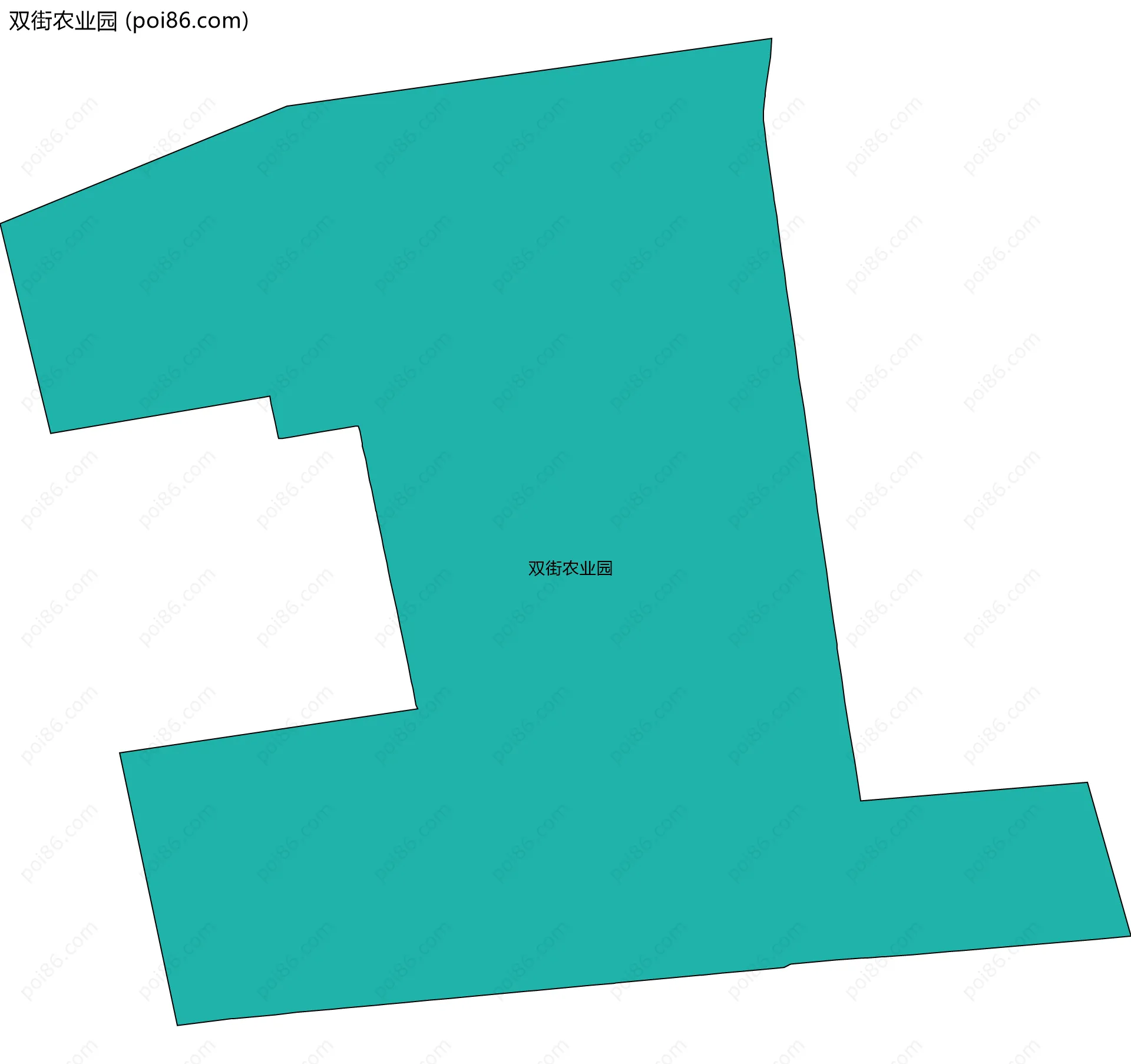 双街农业园边界地图