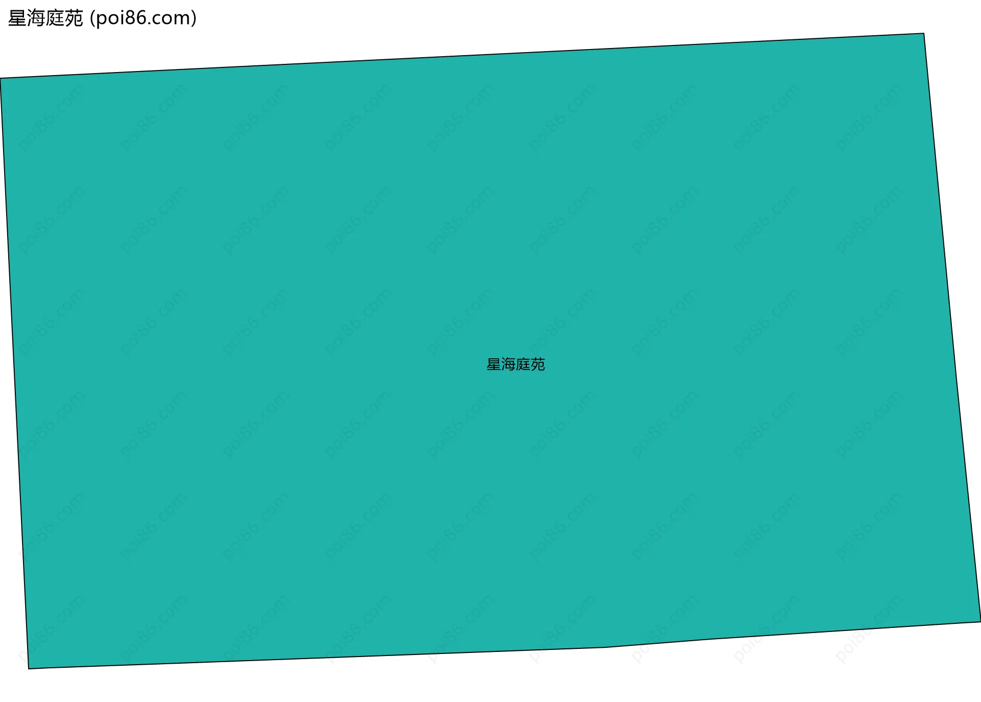星海庭苑边界地图
