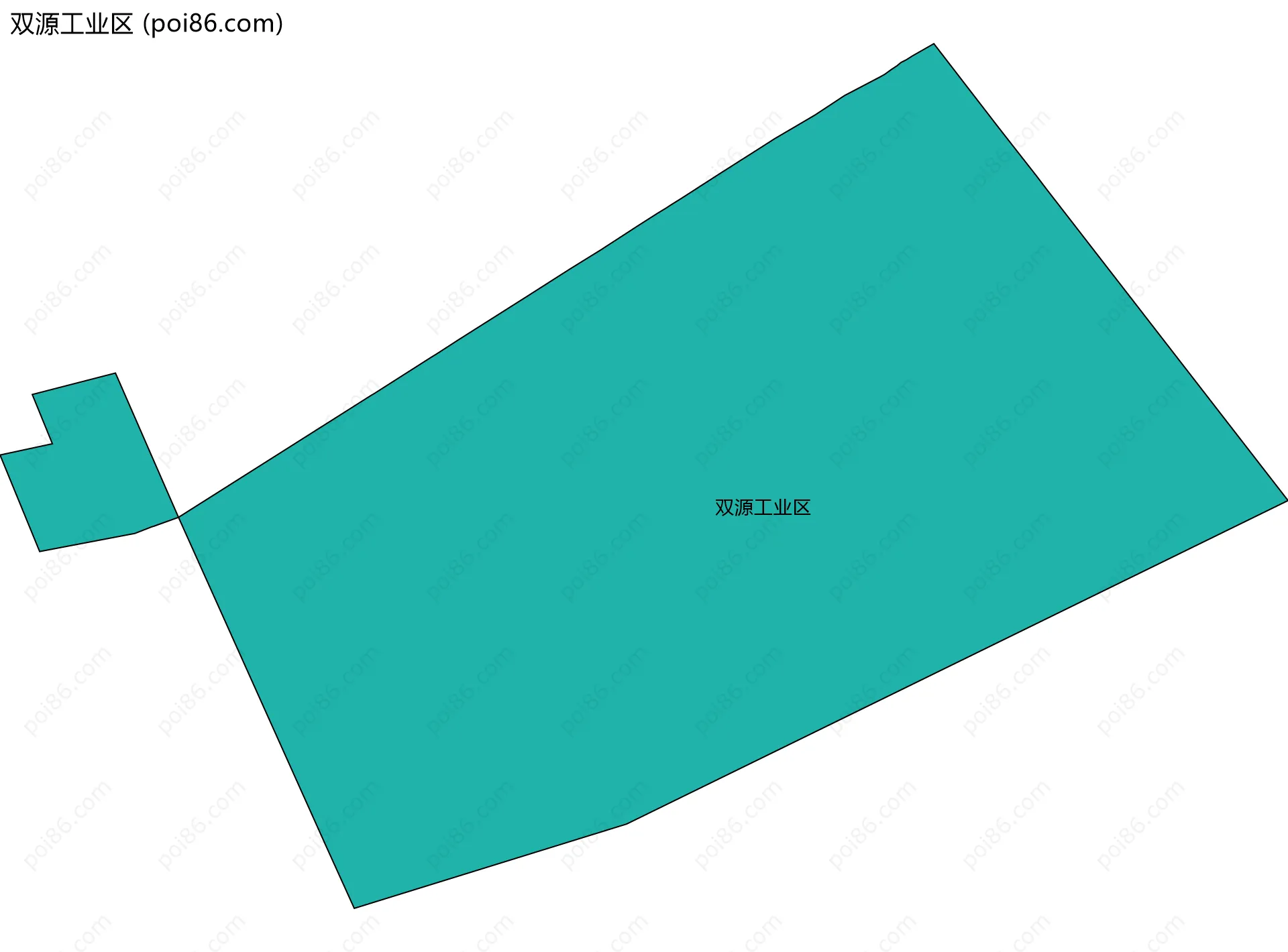 双源工业区边界地图