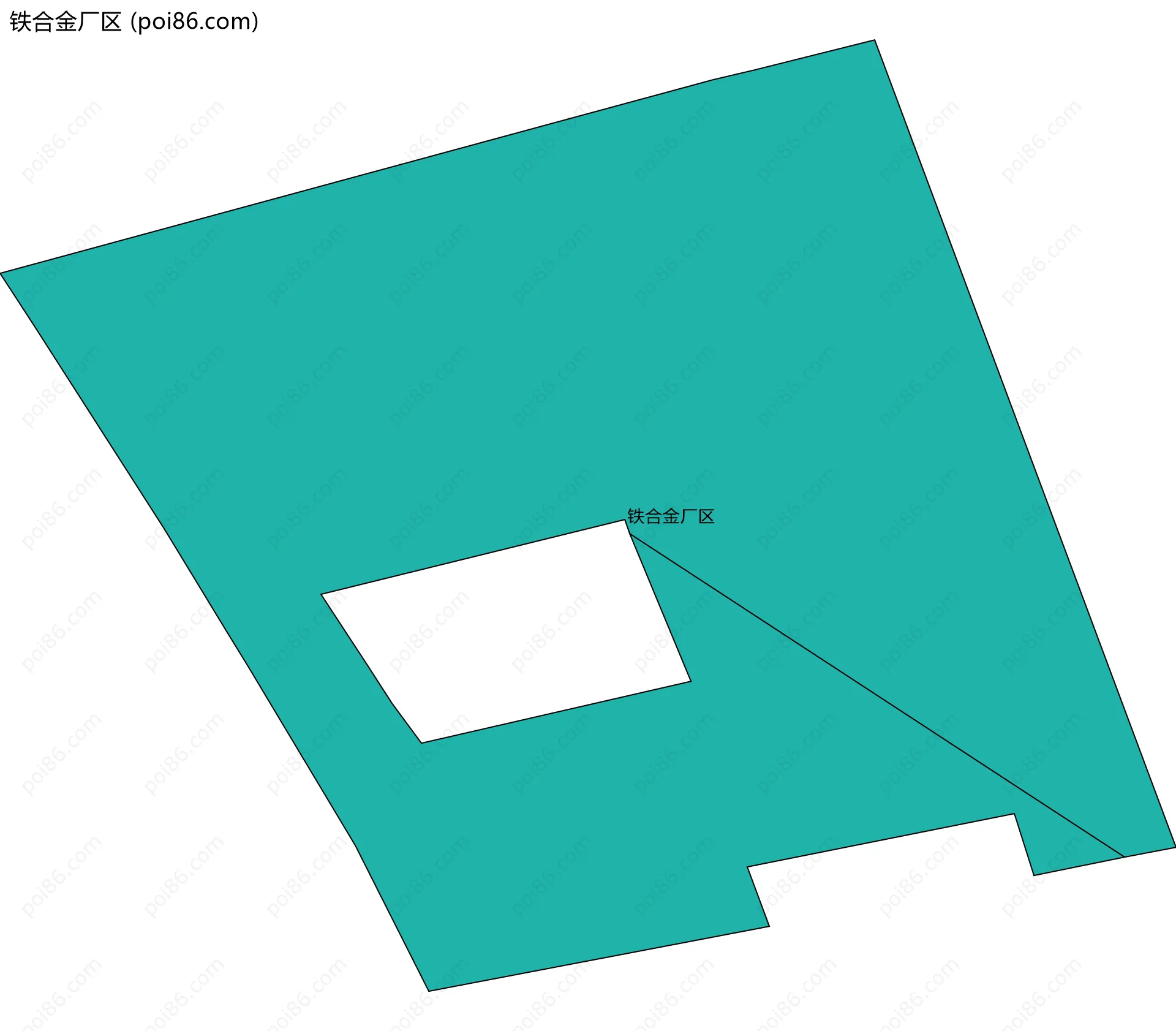 铁合金厂区边界地图