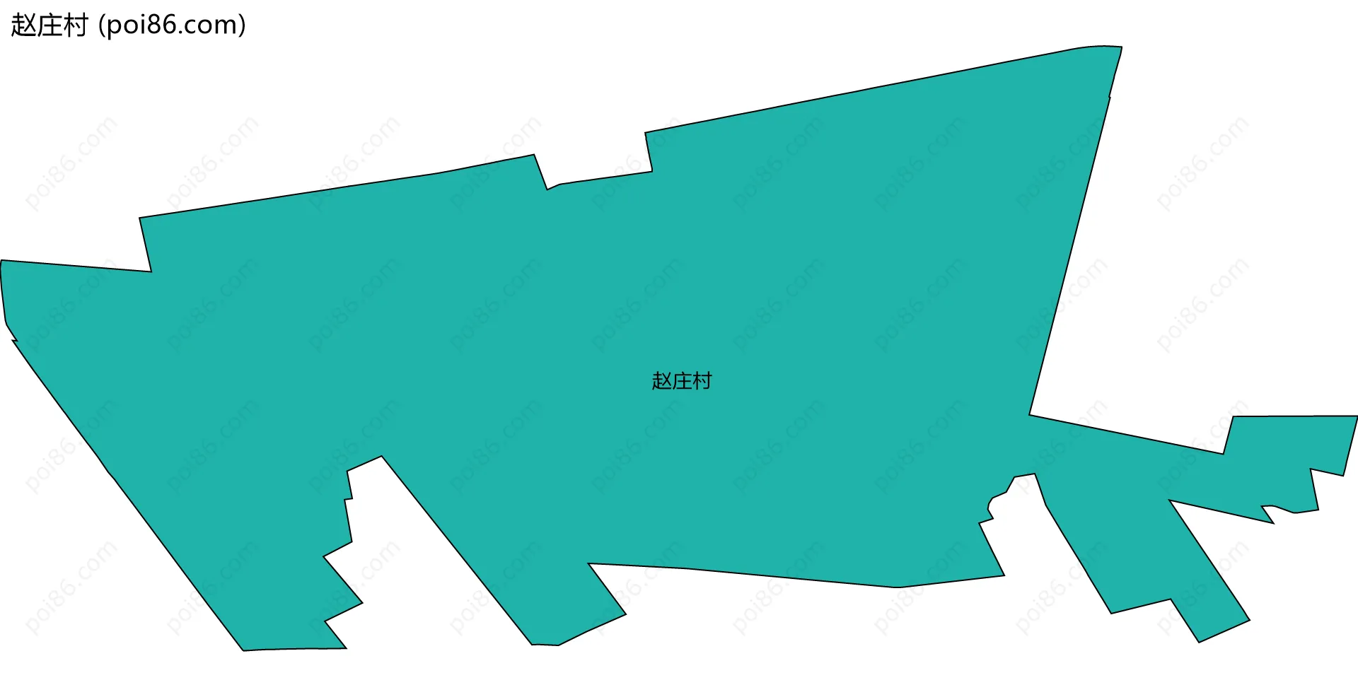 赵庄村边界地图