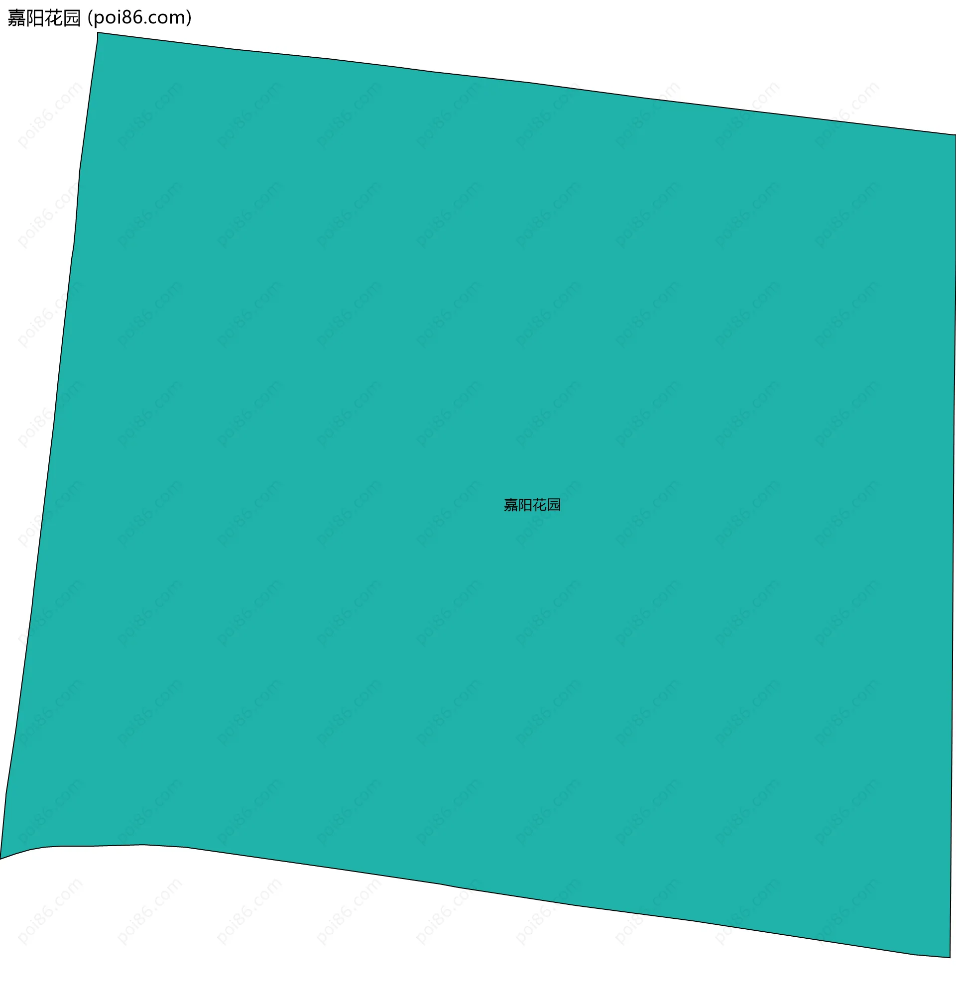 嘉阳花园边界地图