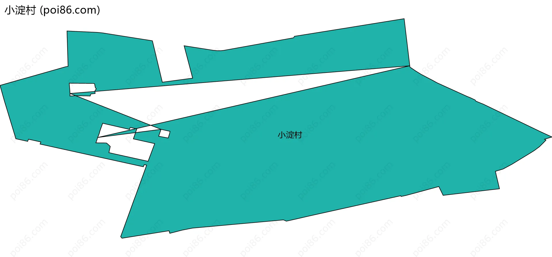 小淀村边界地图