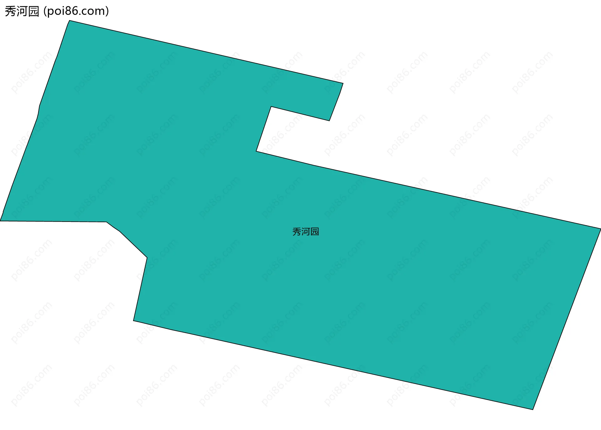 秀河园边界地图