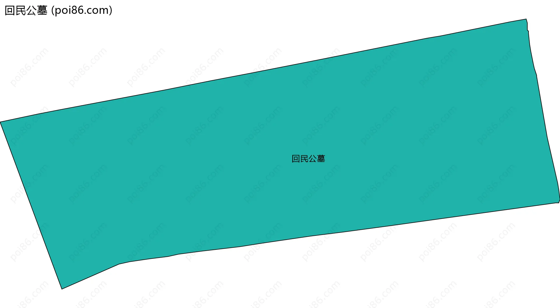 回民公墓边界地图