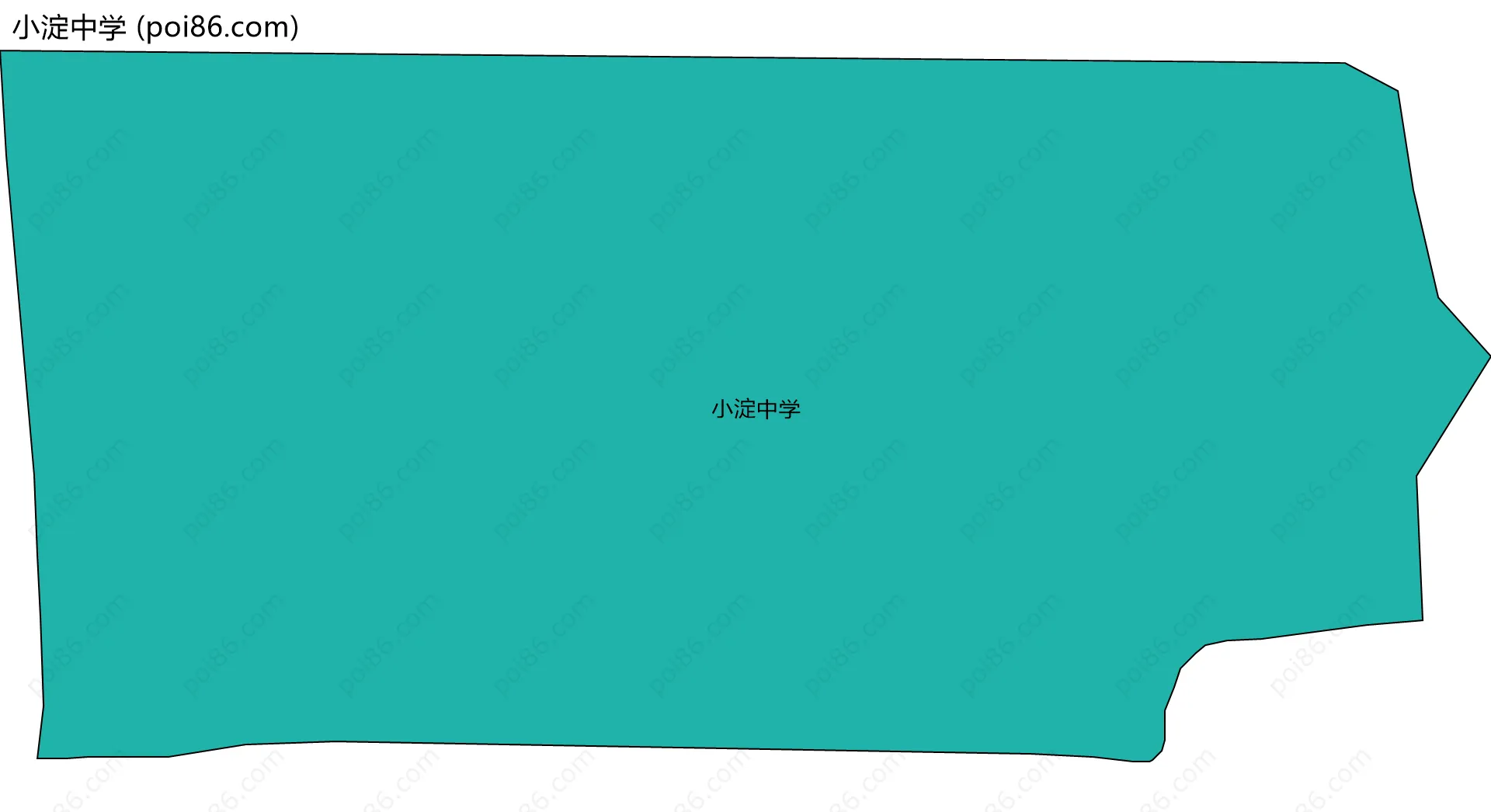 小淀中学边界地图