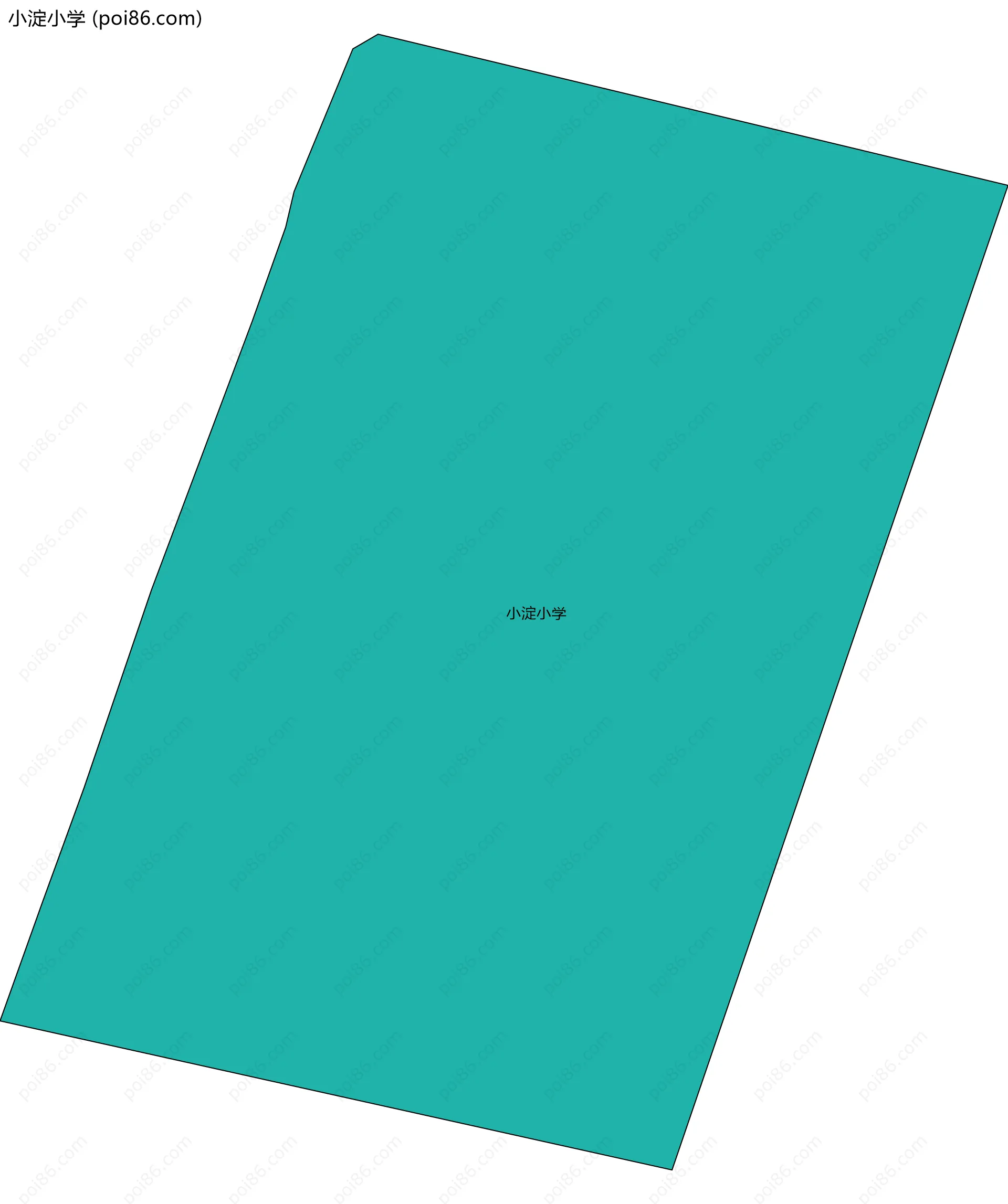 小淀小学边界地图