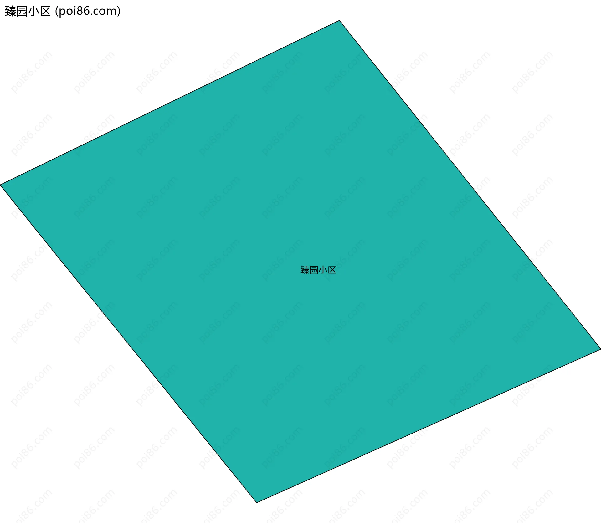 臻园小区边界地图