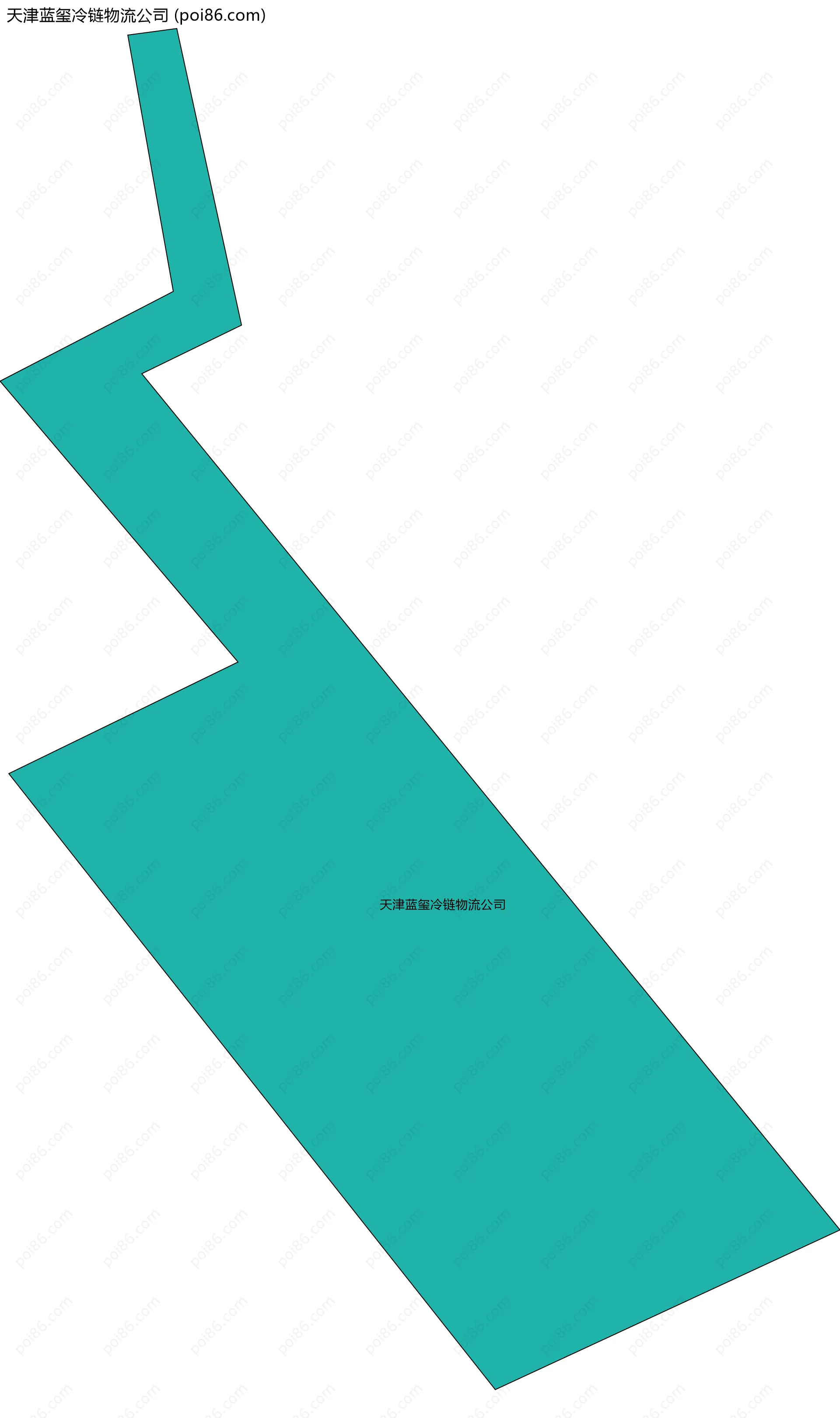 天津蓝玺冷链物流公司边界地图