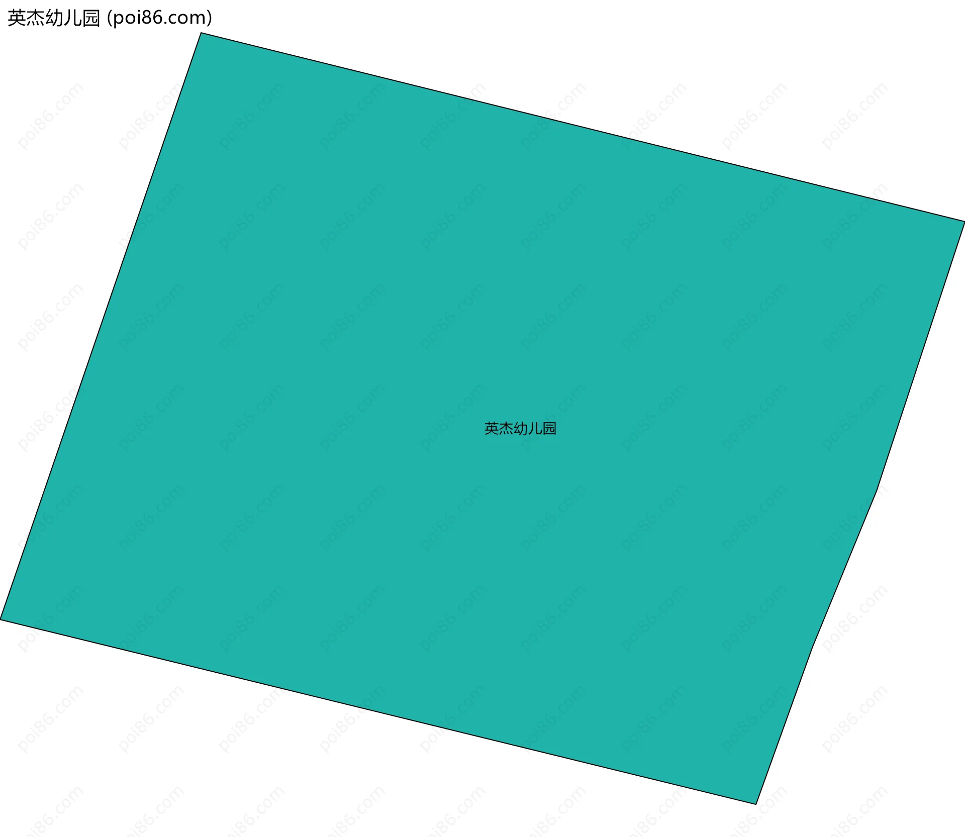 英杰幼儿园边界地图