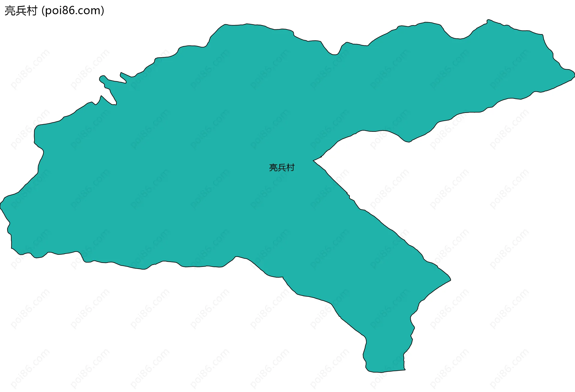 亮兵村边界地图