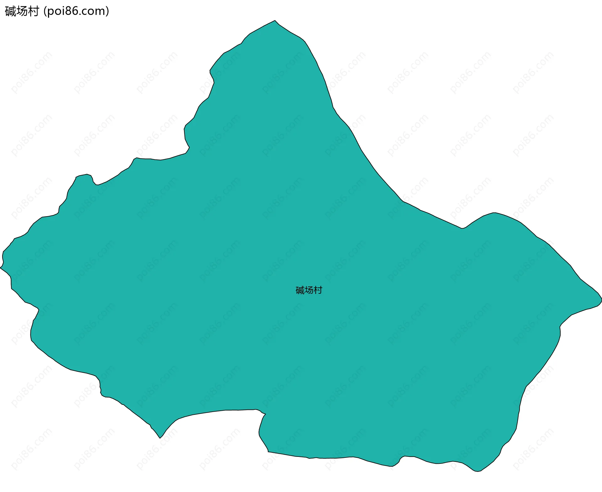 碱场村边界地图