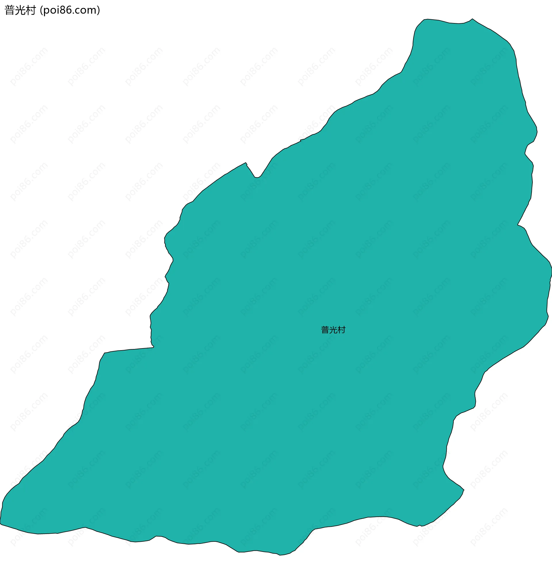 普光村边界地图
