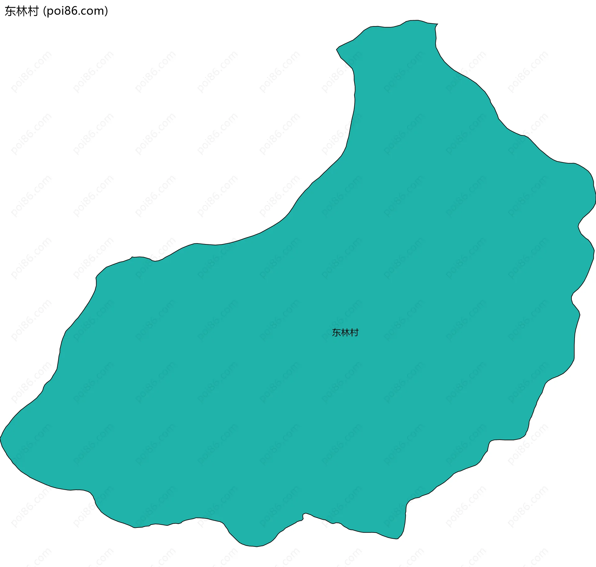 东林村边界地图