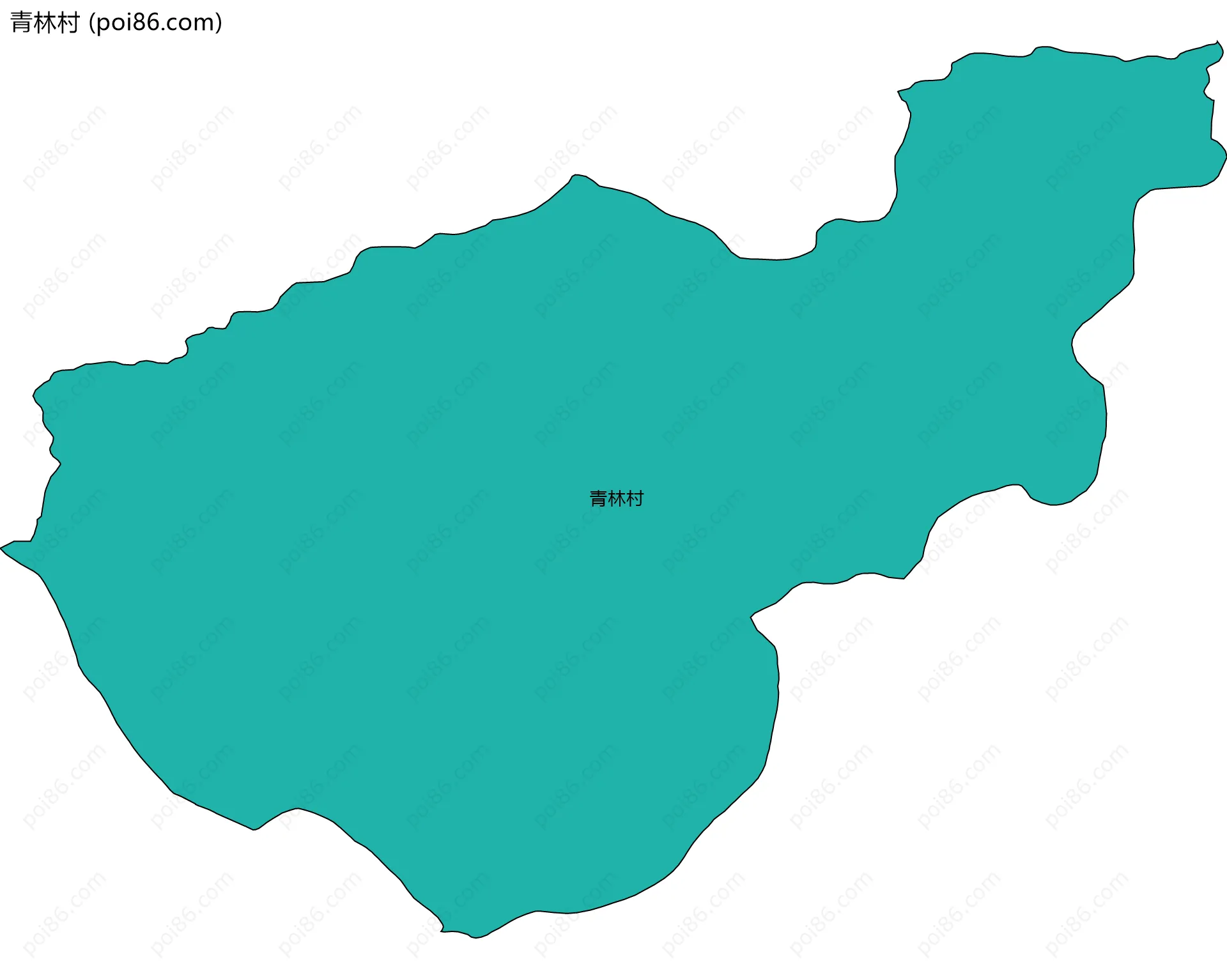 青林村边界地图