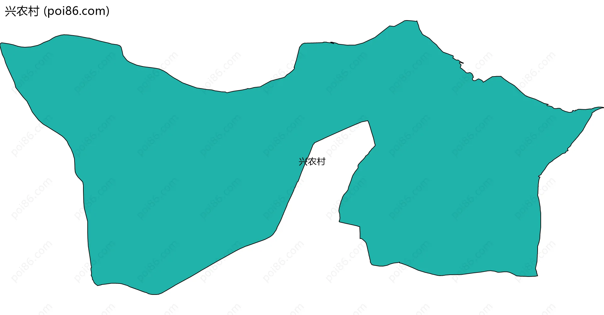 兴农村边界地图