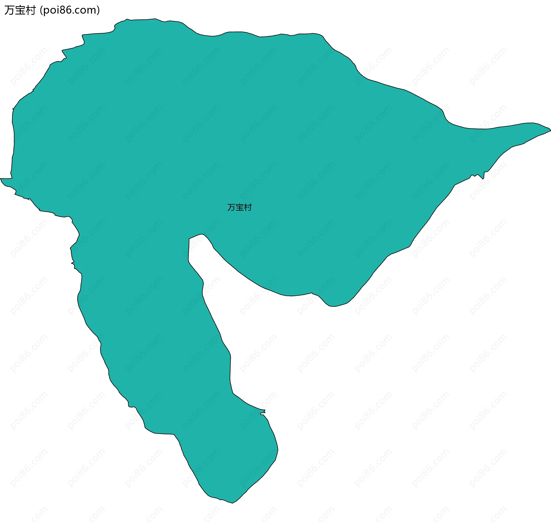 万宝村边界地图