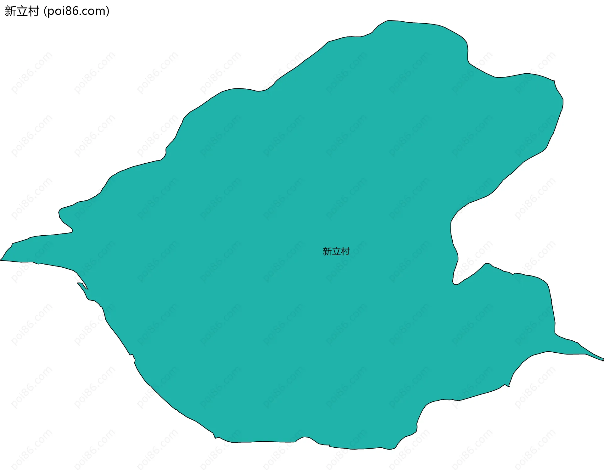 新立村边界地图