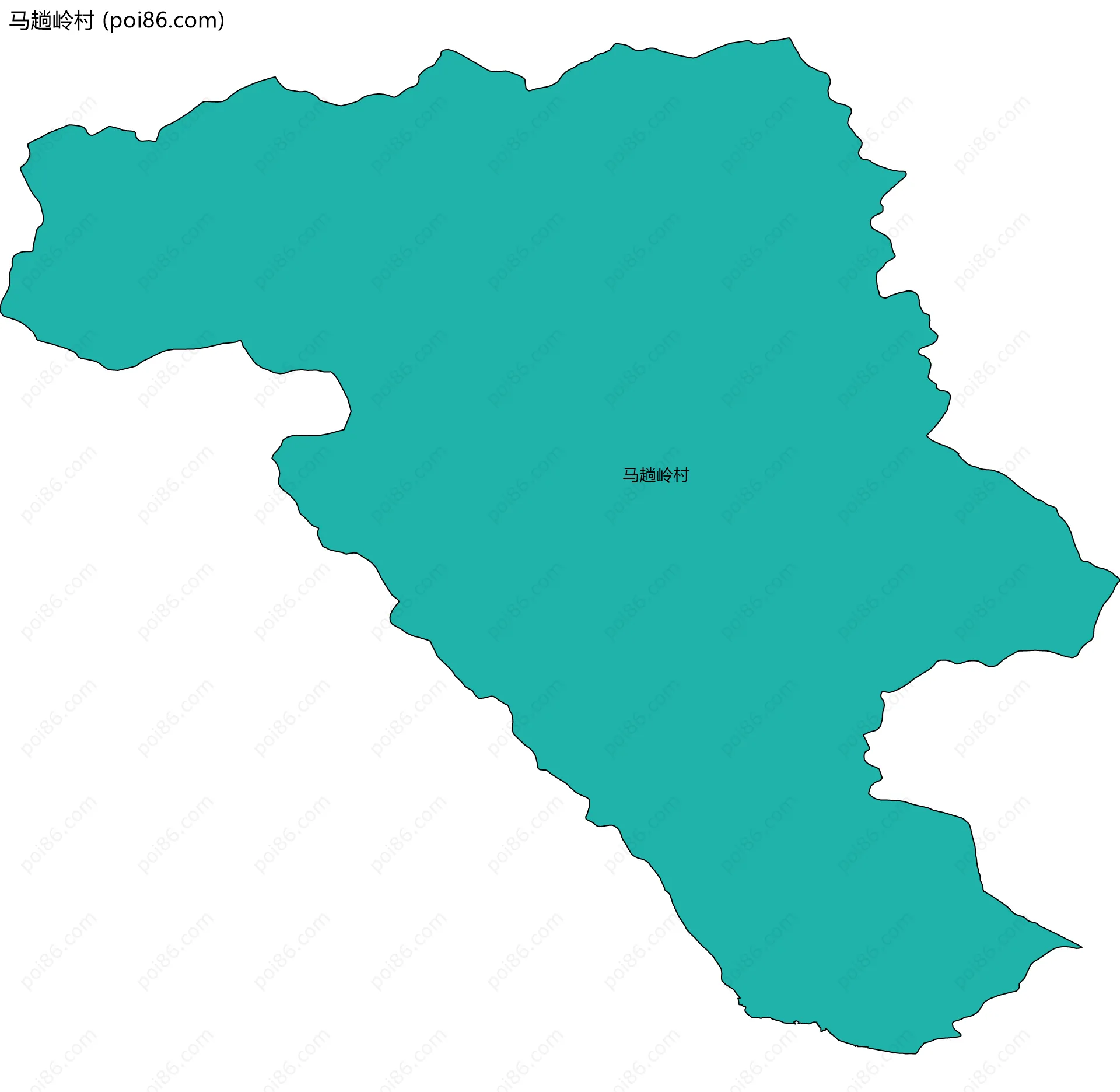 马趟岭村边界地图