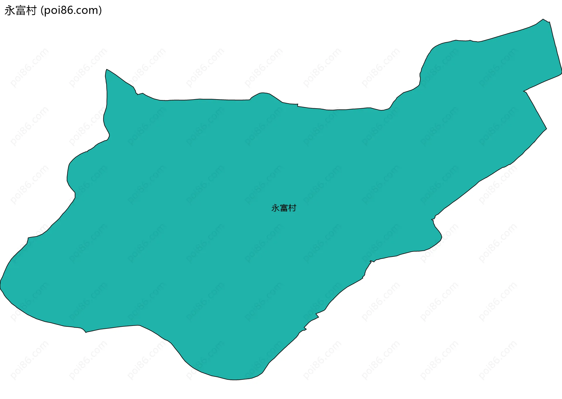 永富村边界地图