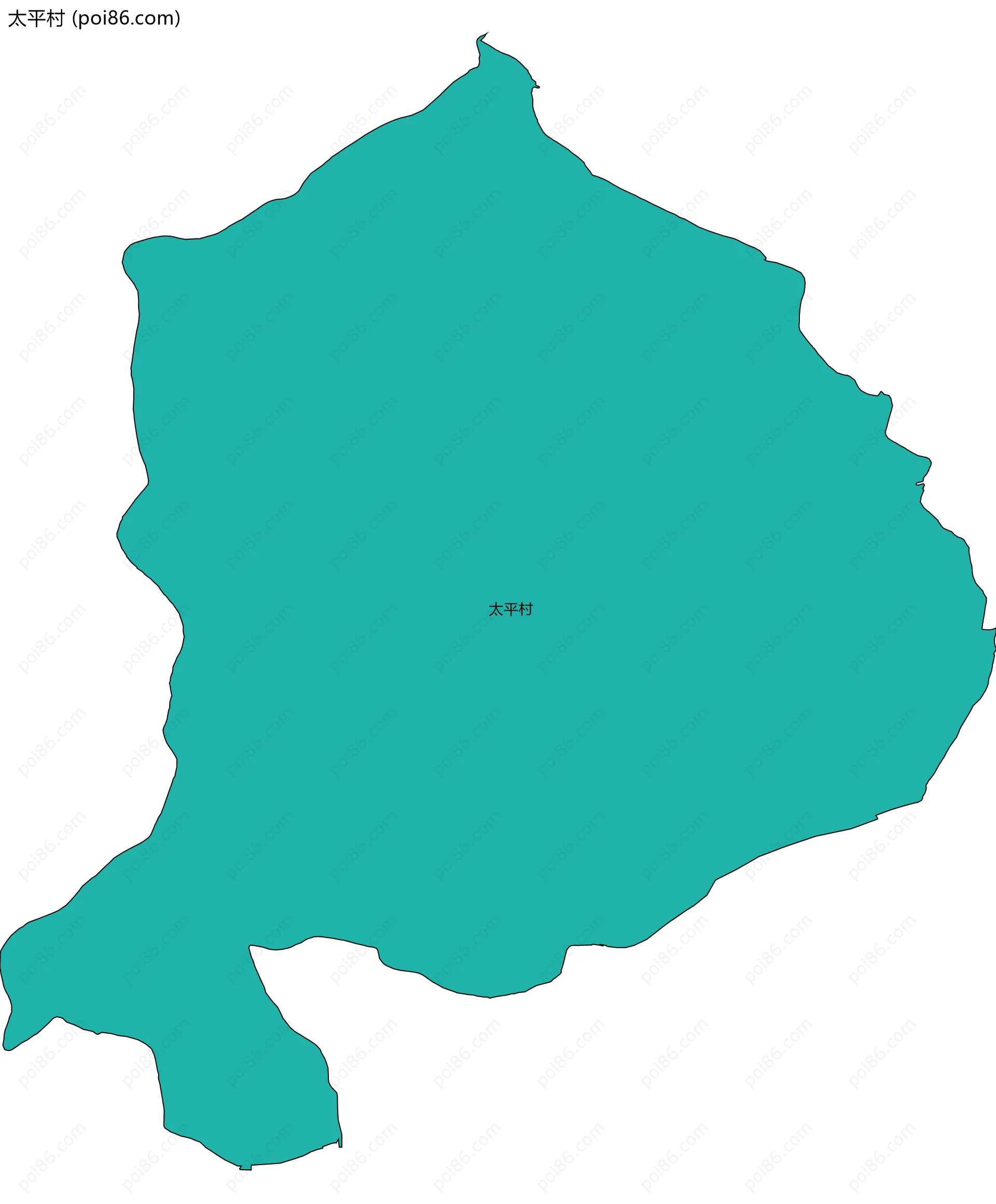 太平村边界地图